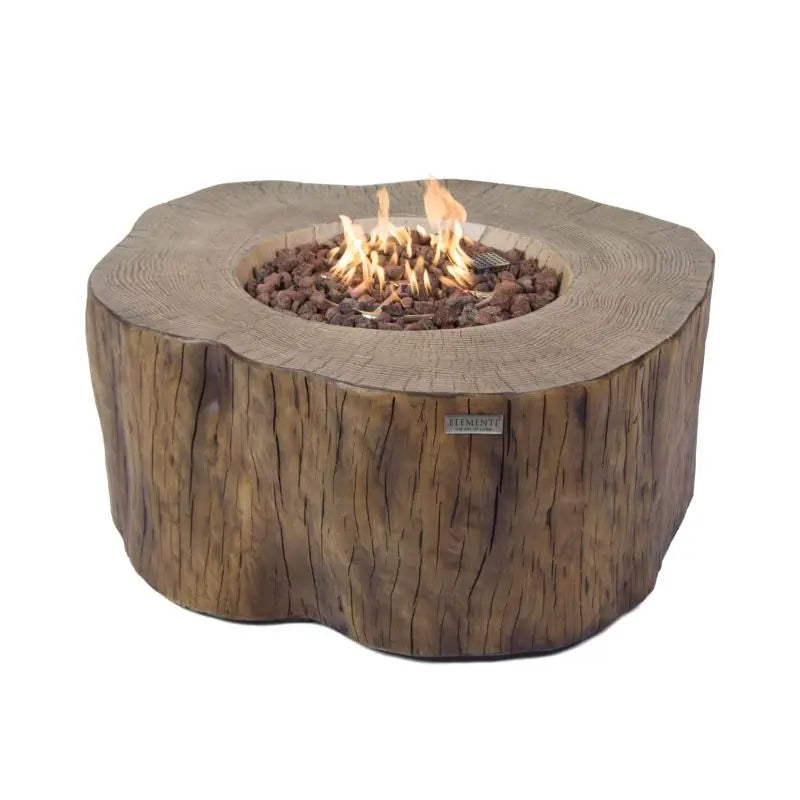 Elementi - Manchester Fire Table - Redwood - Natural Gas Item # OFG145RW-NG