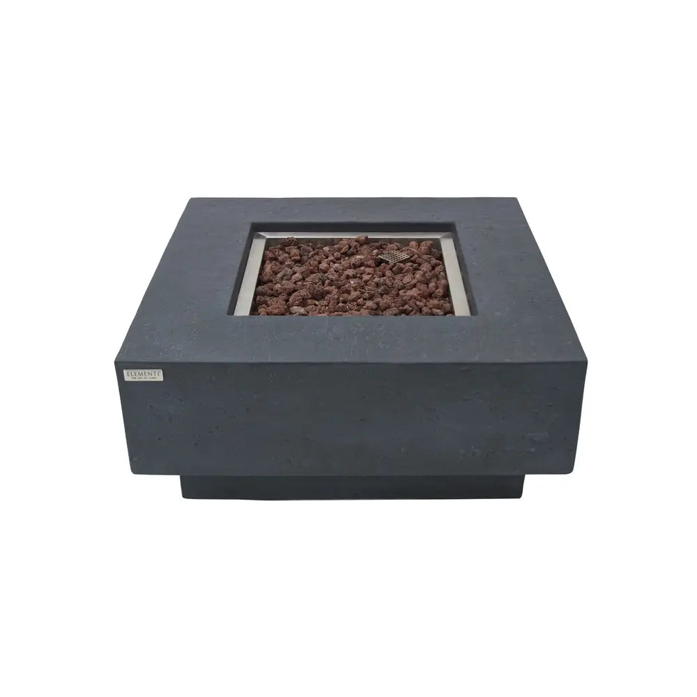 Elementi - Manhattan Fire Table - Dark Gray - Propane Item # OFG103DG-LP