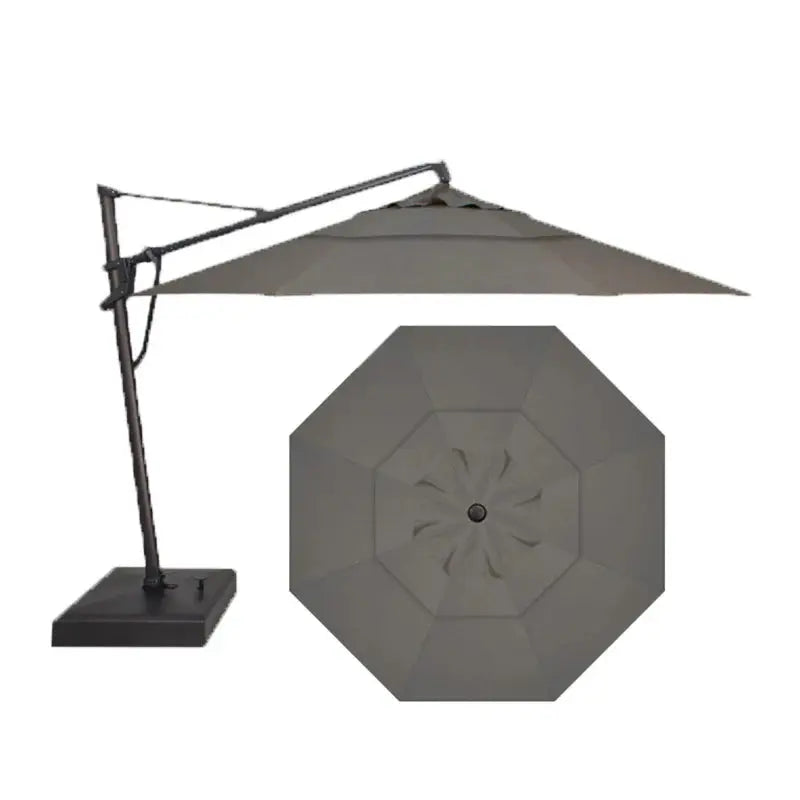 Treasure Garden 13' AKZ PLUS OCTAGON SUNBRELLA STARLUX BLACK - CAST SLATE Treasure Garden