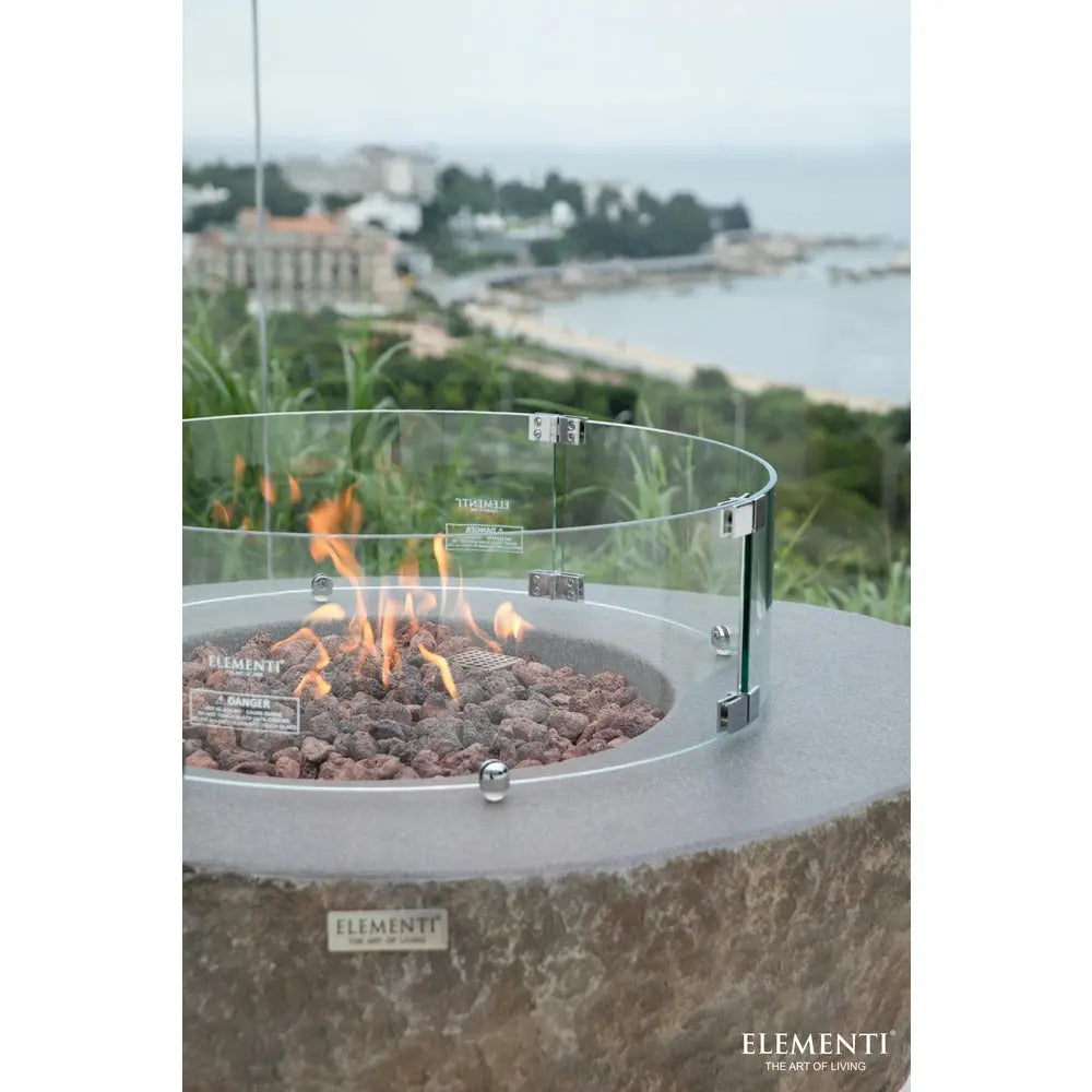 Elementi - Boulder Fire Table - Natural Gas Item # OFG110-NG
