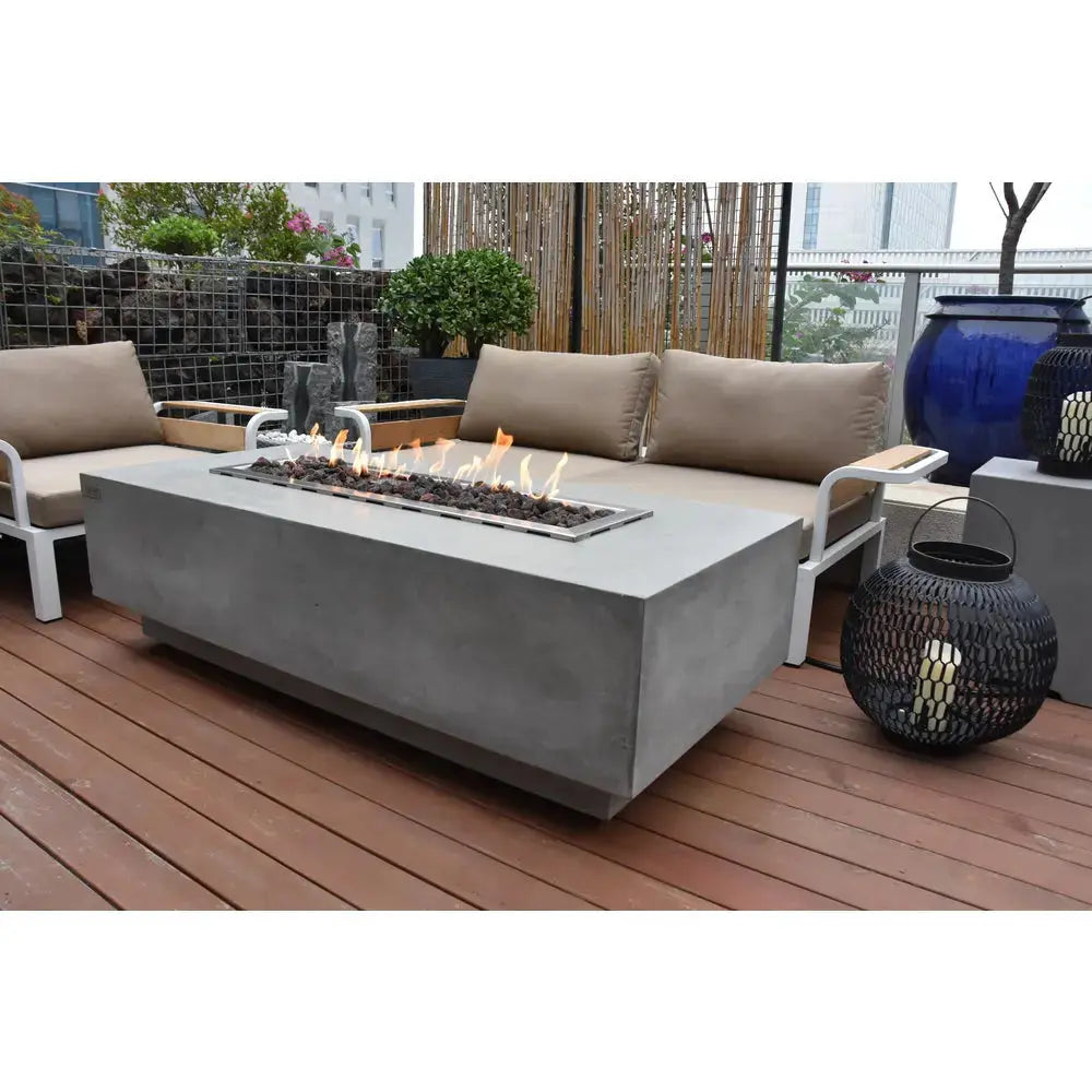 Elementi - Granville Fire Table - Dark Gray - Propane Item # OFG121DG-LP