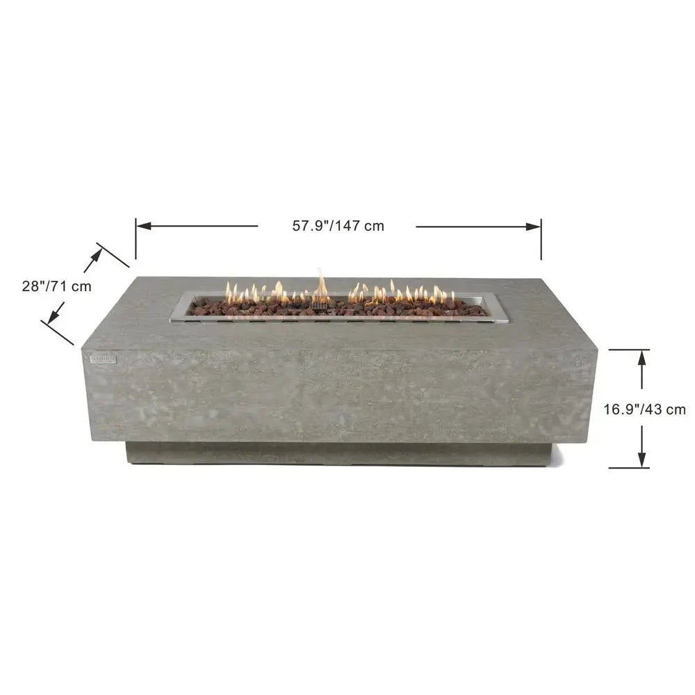 Elementi - Kingsale Fire Table - Natural Gas Item # OFG126-NG