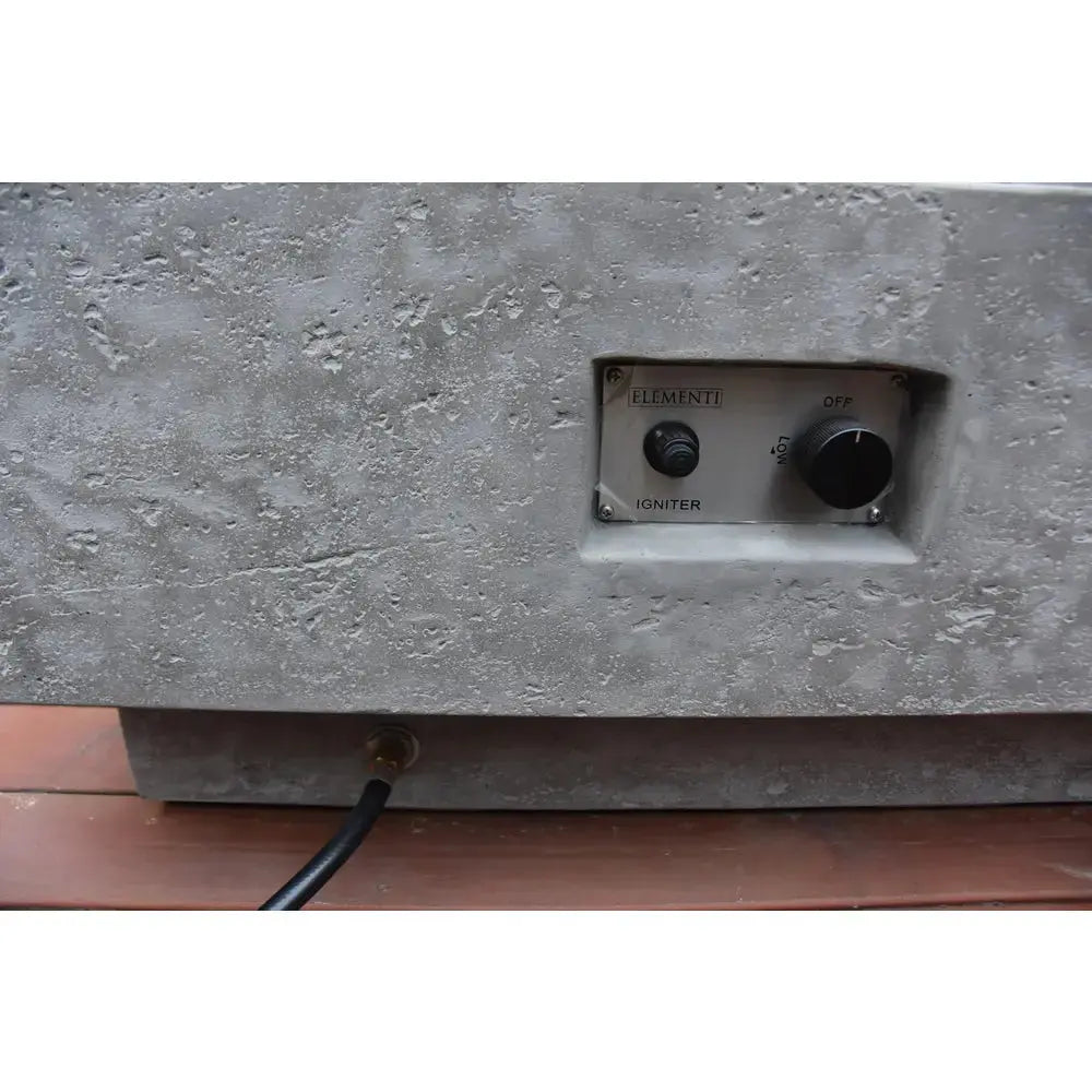 Elementi - Manhattan Fire Table - Dark Gray - Propane Item # OFG103DG-LP