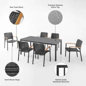 Berglite - Himmel 6-Person Dining Set with cover Berglite