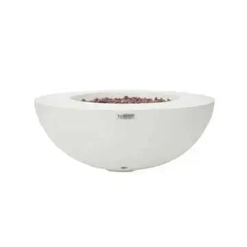 Elementi - Lunar Fire Bowl cream white - Propane Item # OFG101CW-LP