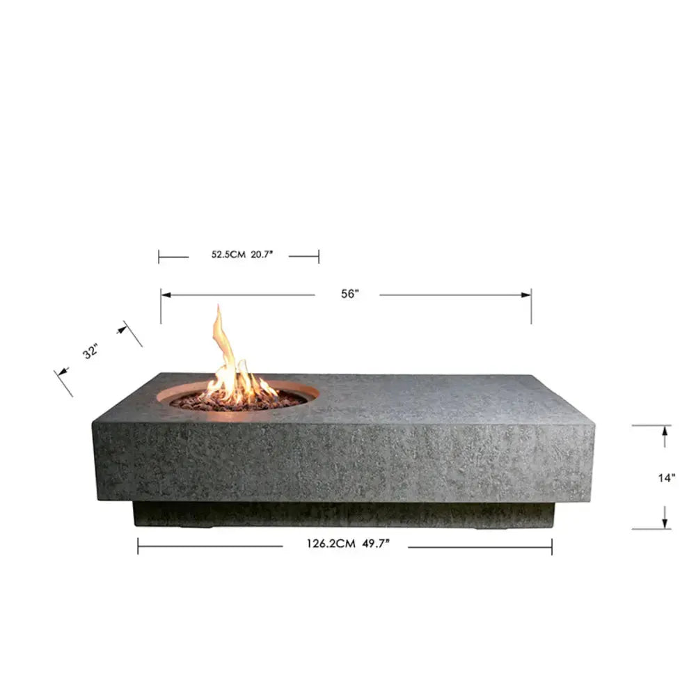 Elementi - Metropolis Fire Table - Natural Gas Item # OFG104-NG