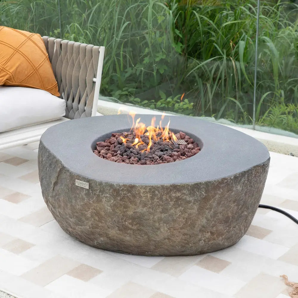 Elementi - Boulder Fire Table - Natural Gas Item # OFG110-NG