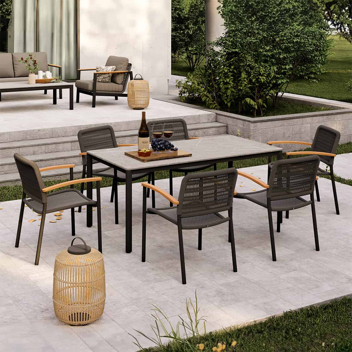 Berglite - Himmel 6-Person Dining Set with cover Berglite