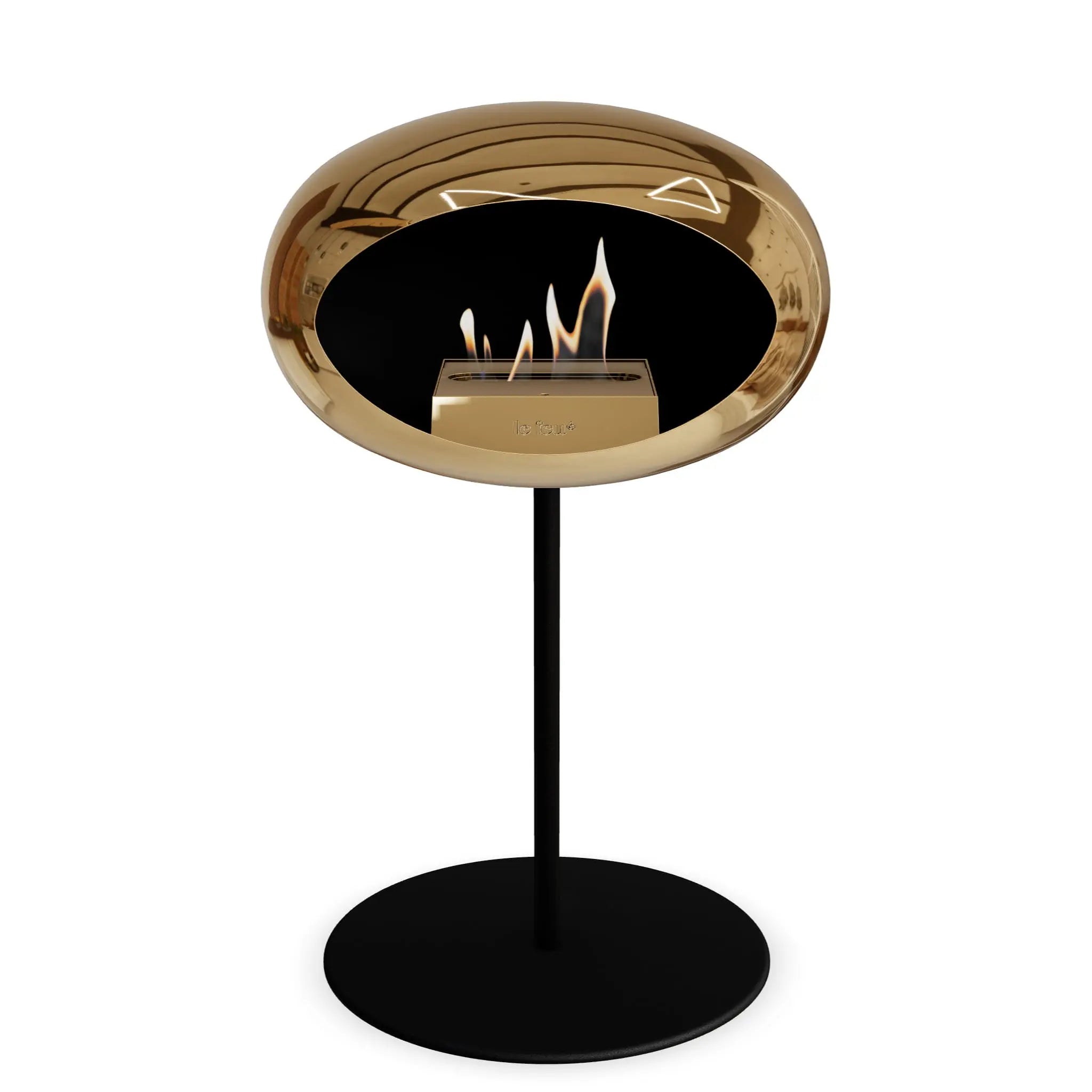 Le Feu Steel Low Dome <br>Chromed Rose Gold Le Feu
