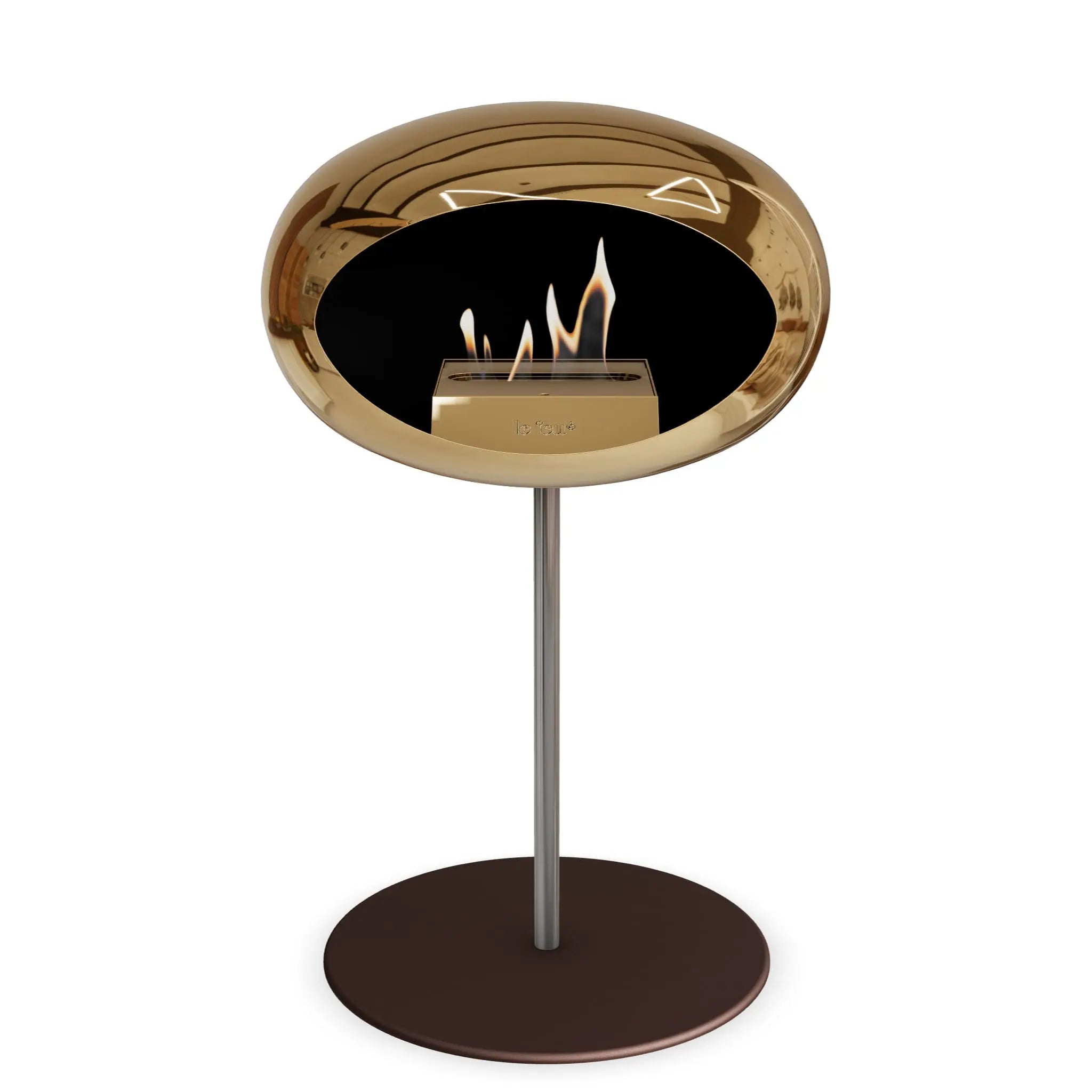Le Feu Steel Low Dome <br>Chromed Rose Gold Le Feu