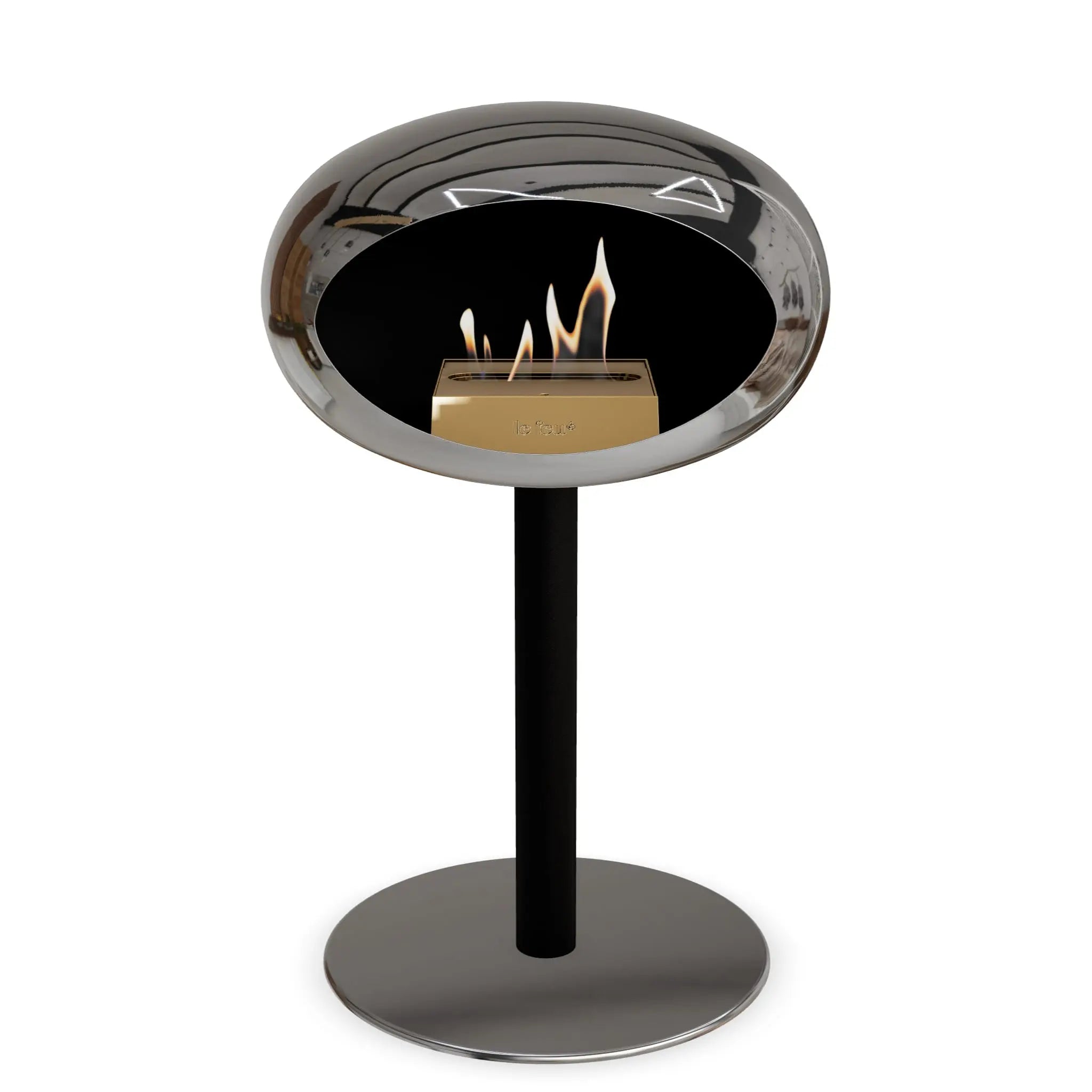 Le Feu Steel Low Dome <br>Chromed Silver Le Feu