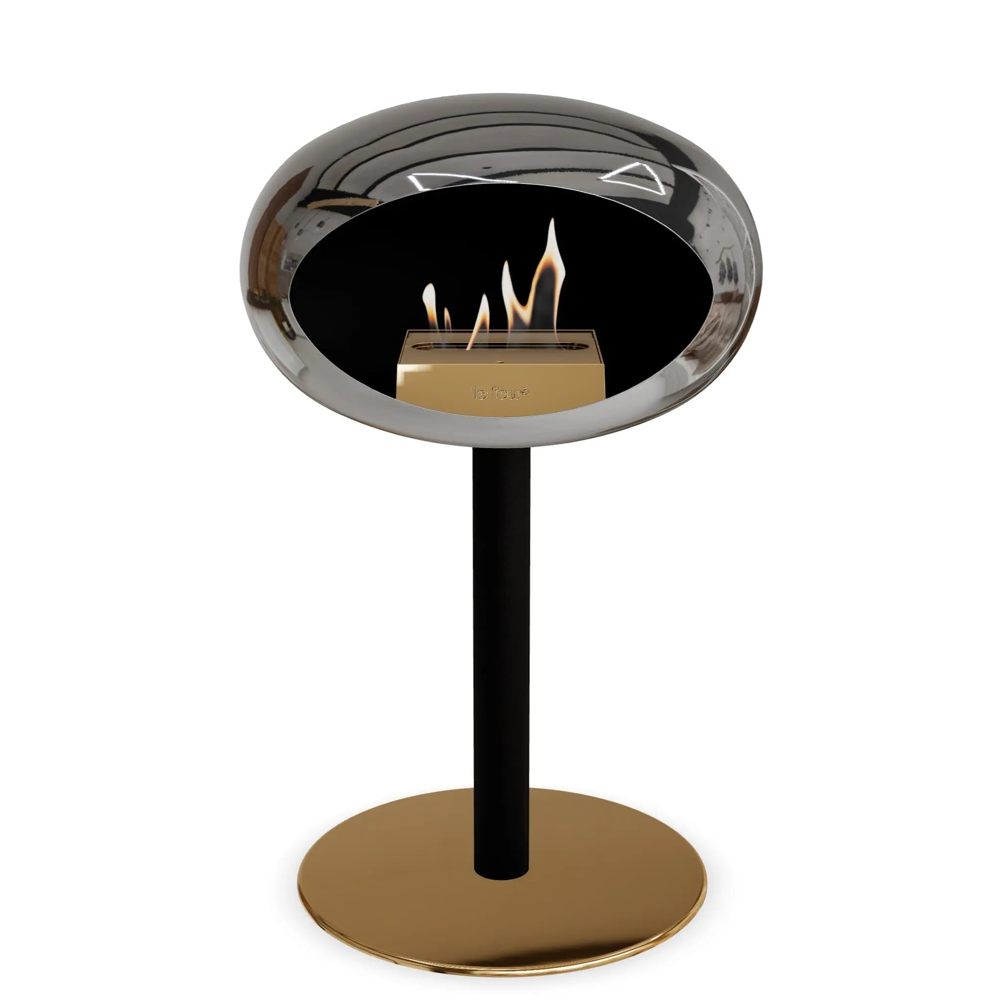 Le Feu Steel Low Dome <br>Chromed Silver Le Feu