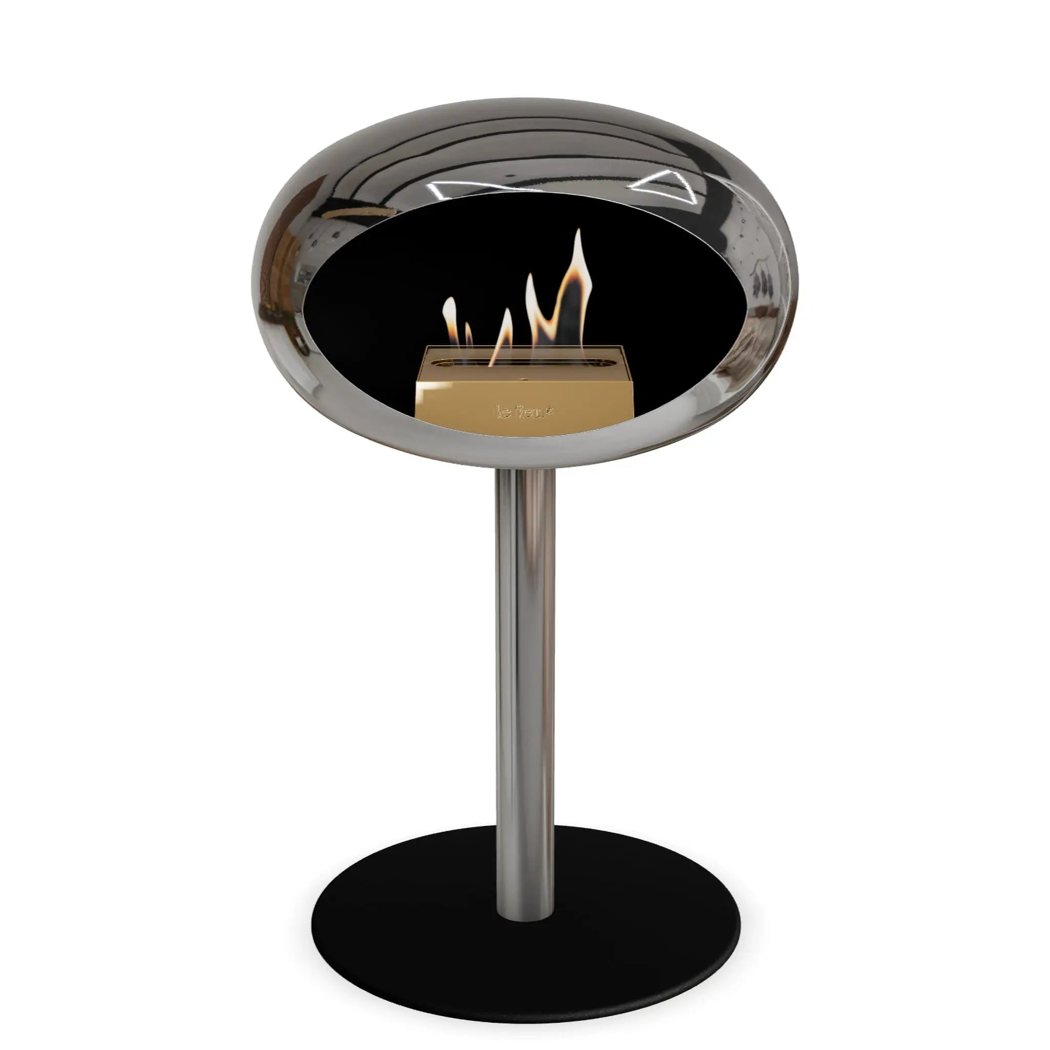 Le Feu Steel Low Dome <br>Chromed Silver Le Feu