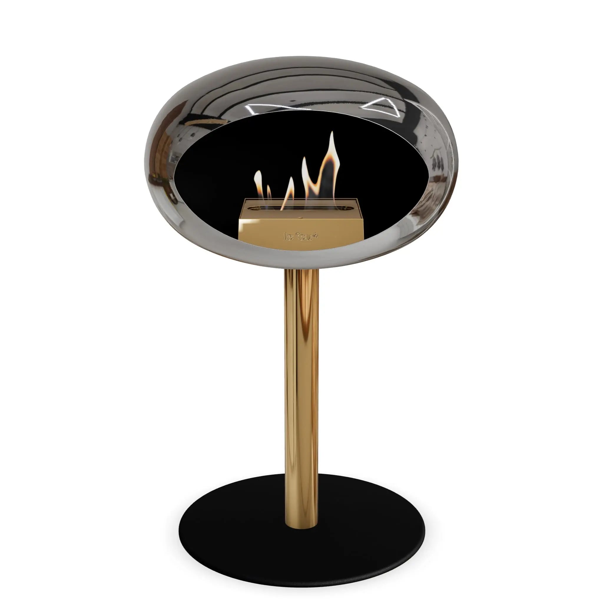 Le Feu Steel Low Dome <br>Chromed Silver Le Feu