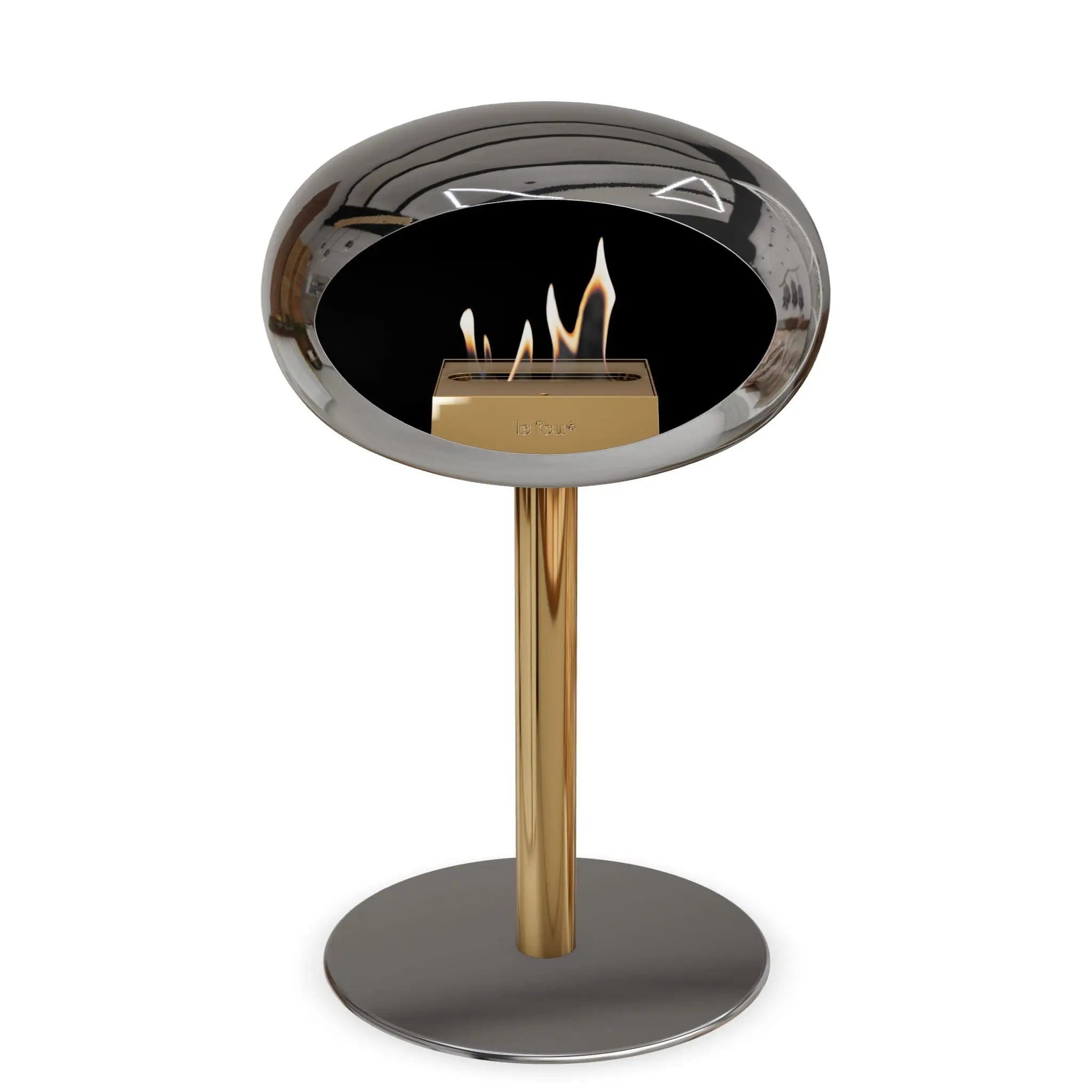 Le Feu Steel Low Dome <br>Chromed Silver Le Feu