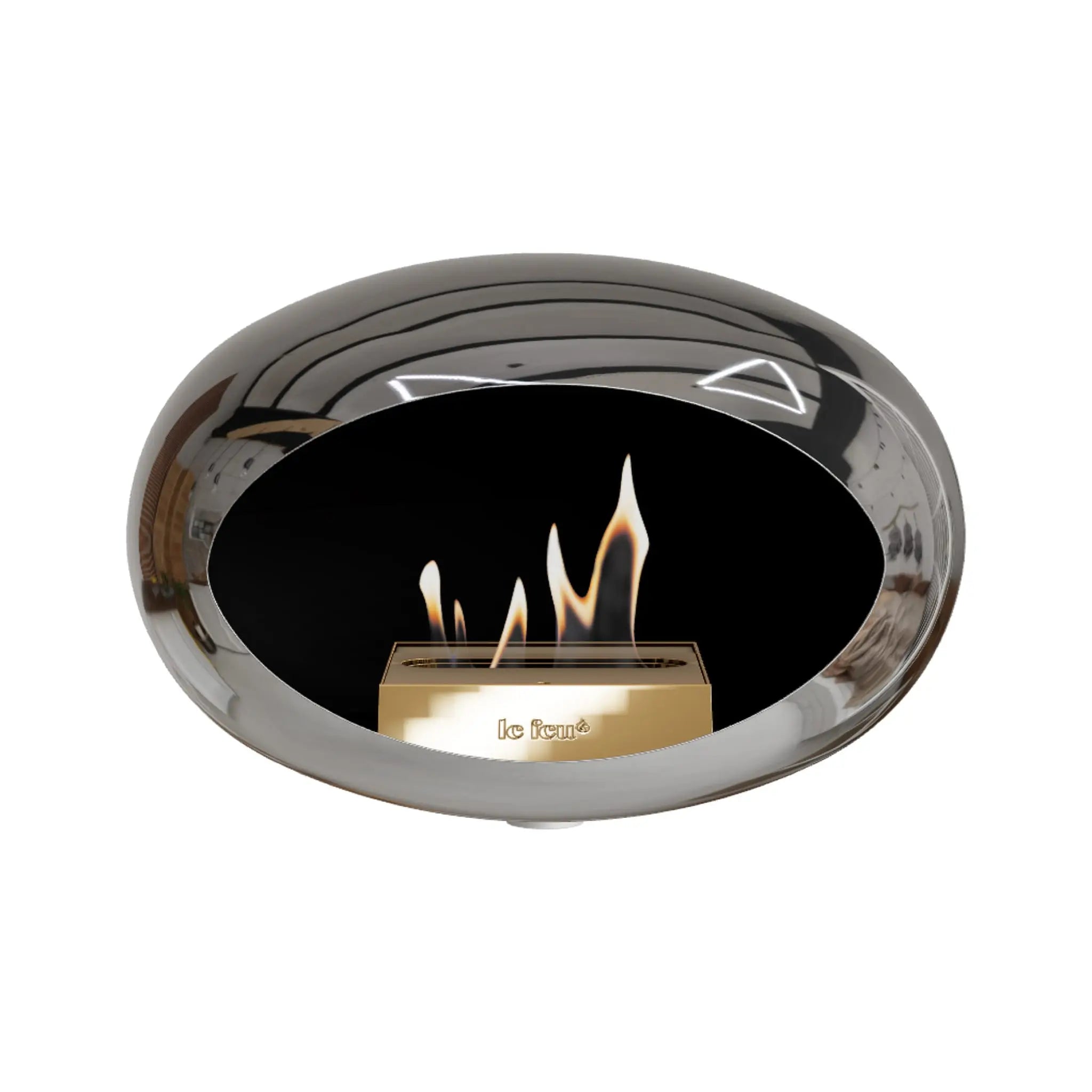 Le Feu Wall Dome <br>Chromed Silver Le Feu
