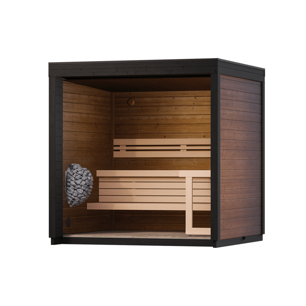 LEIL Patio XS manufacturer view showing the bench and backrest layout
