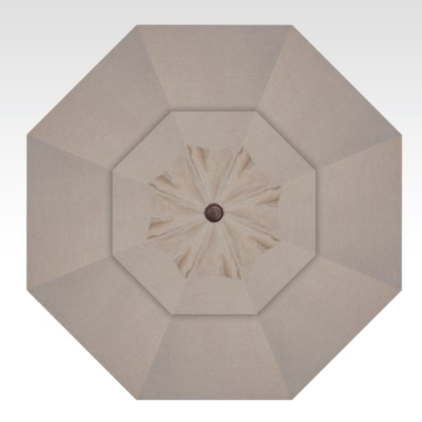 Treasure Garden 11' AKZ PLUS OCTAGON SUNBRELLA BLACK - CAST ASH