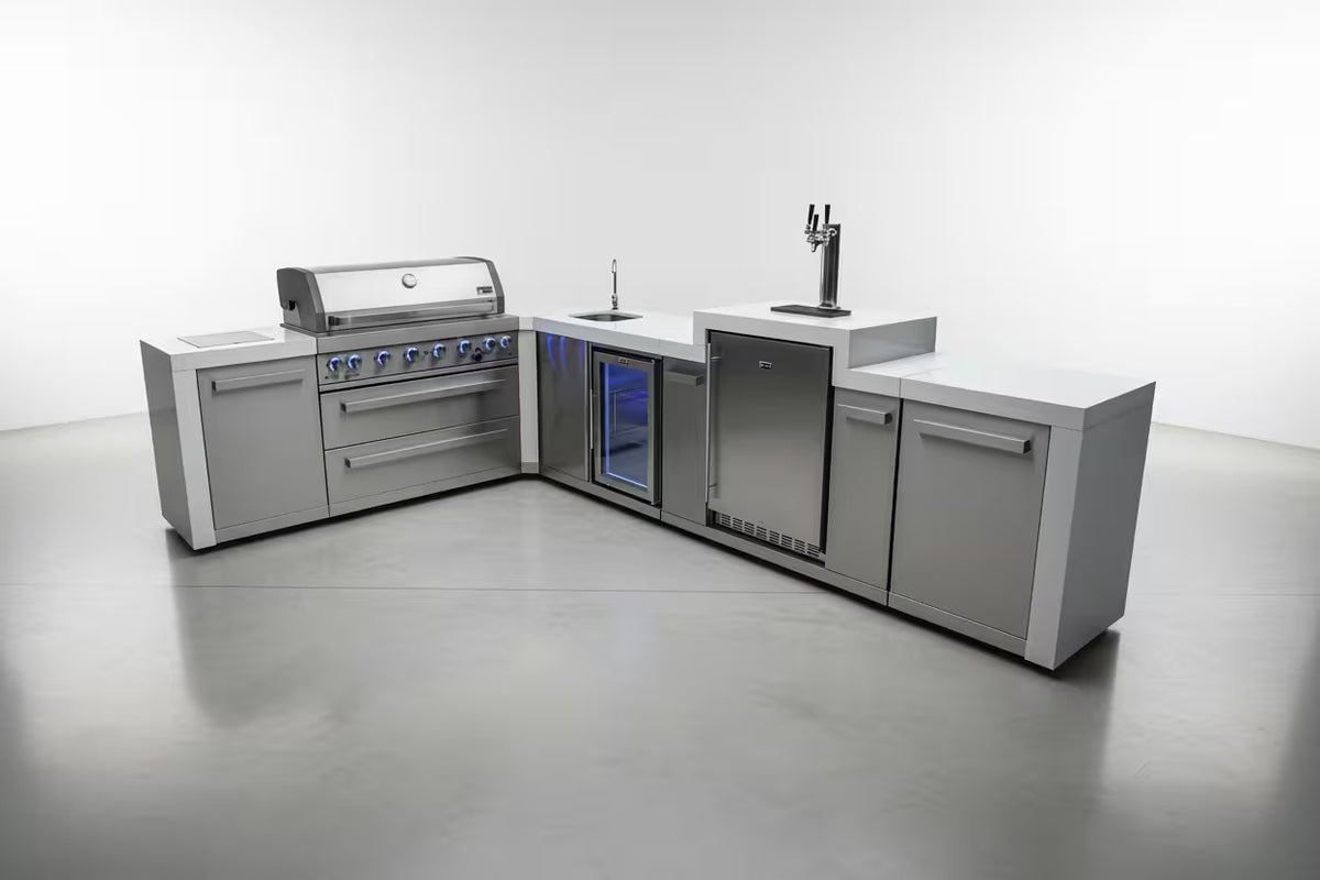 Mont Alpi MAi805-D90KEGBEV Deluxe L-Shape outdoor kitchen studio hero