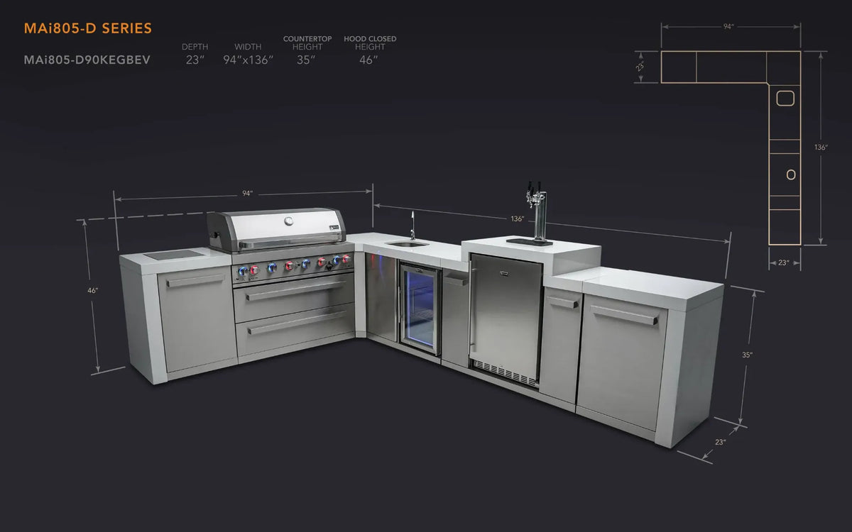 Mont Alpi MAi805-D90KEGBEV dimensions and layout