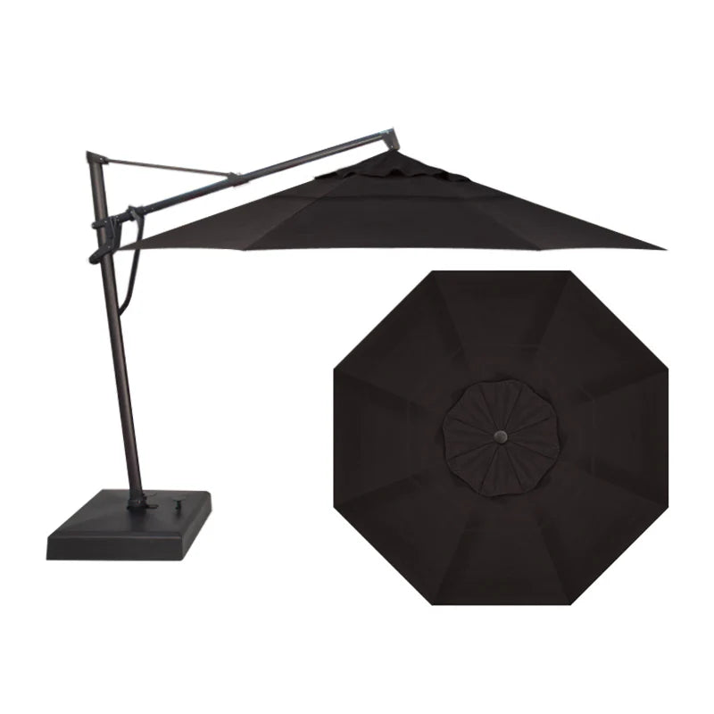 Treasure Garden 13' AKZ PLUS OCTAGON SUNBRELLA STARLUX BLACK -  BLACK
