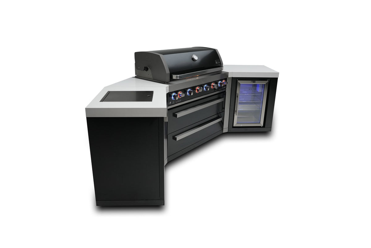 Mont Alpi MAi805-BSS45FC Panoramic outdoor kitchen angled view