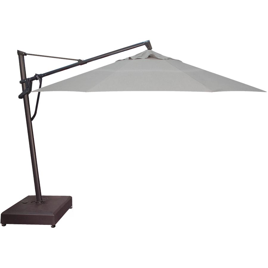 Treasure Garden 11' AKZ PLUS OCTAGON SUNBRELLA BLACK - CAST SILVER