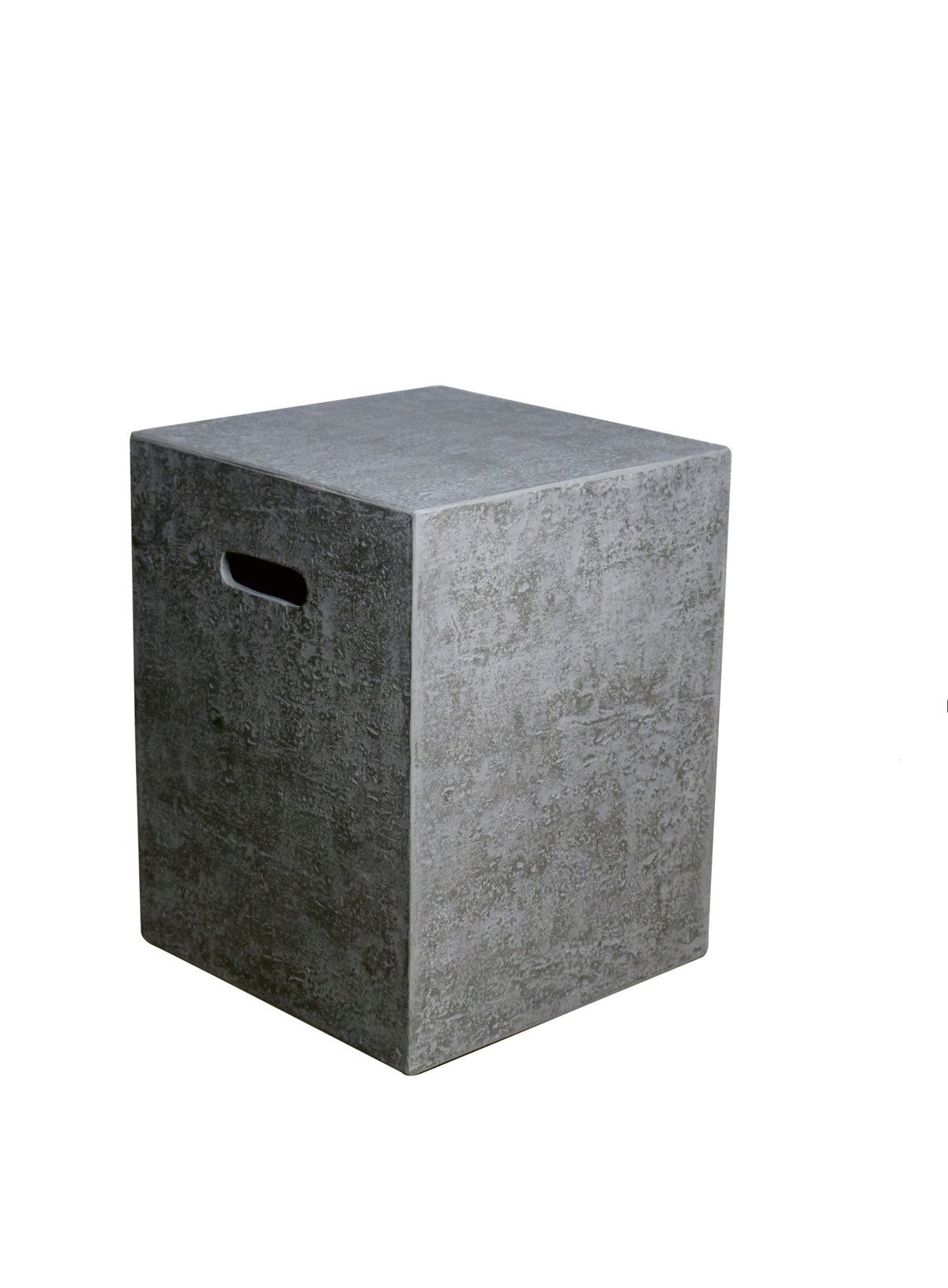 Elementi ONB016 square propane tank cover with textured light-gray finish