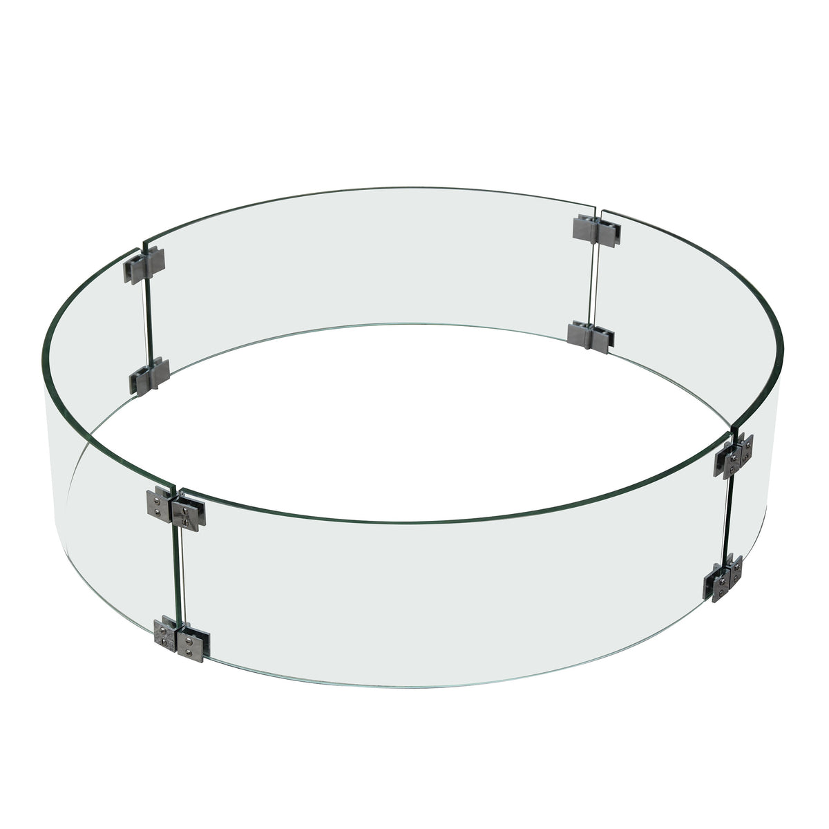 Elementi ONC05-001 small round 24.4-inch glass windscreen for Metropolis and Manchester fire tables