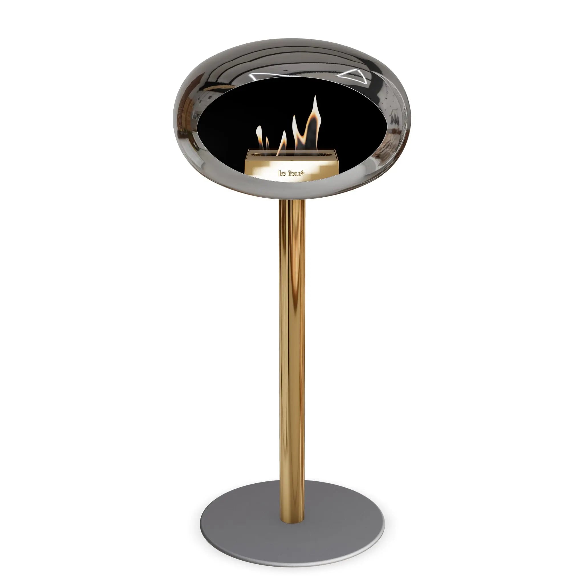 Le Feu Steel High Dome <br>Chromed Silver Le Feu