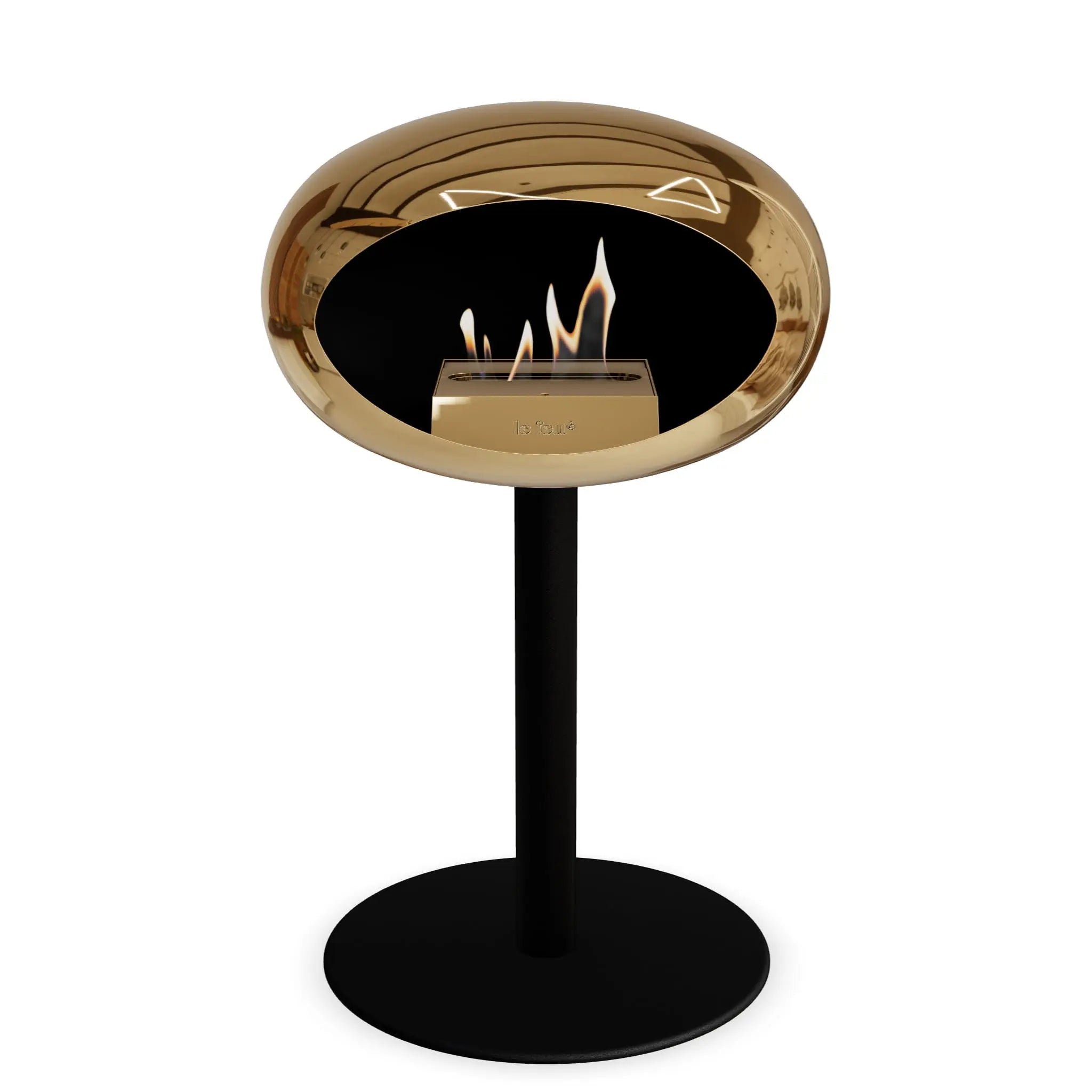Le Feu Steel Low Dome <br>Chromed Rose Gold Le Feu
