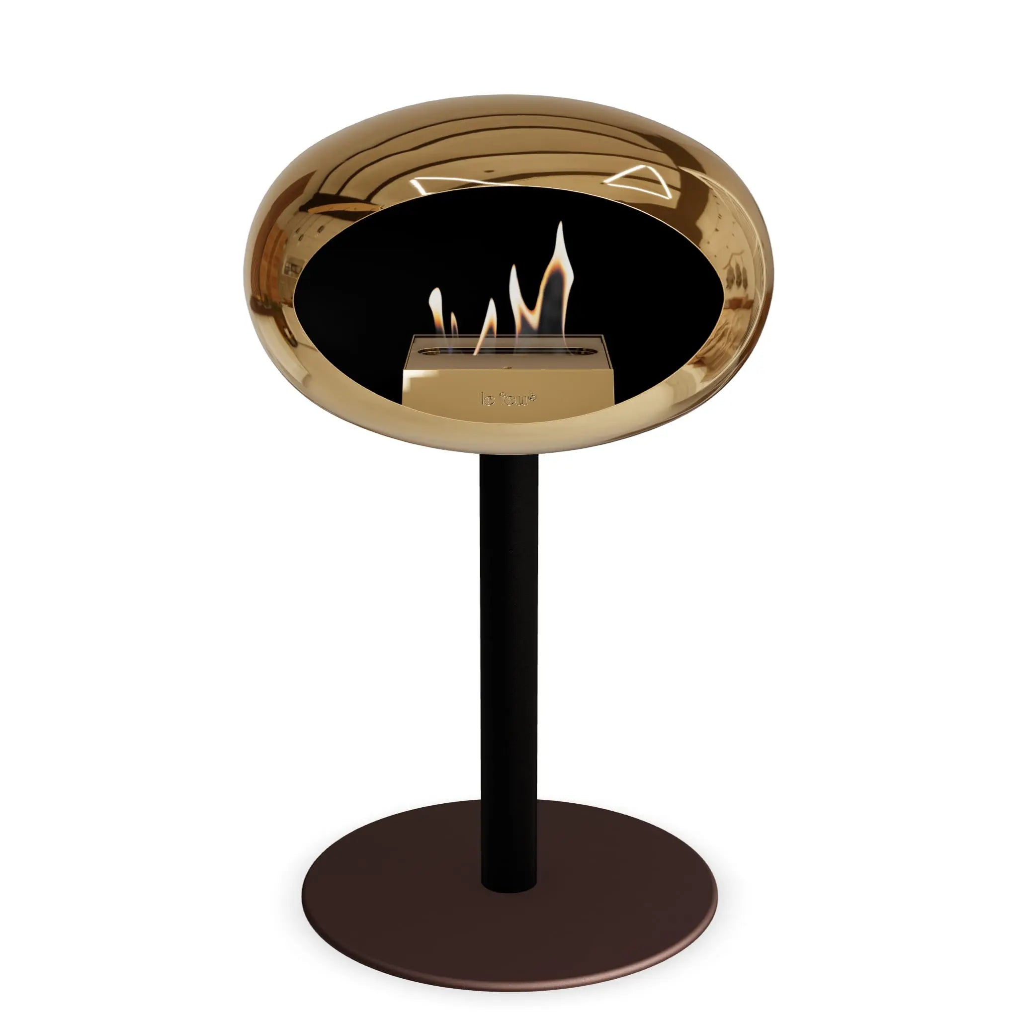 Le Feu Steel Low Dome <br>Chromed Rose Gold Le Feu