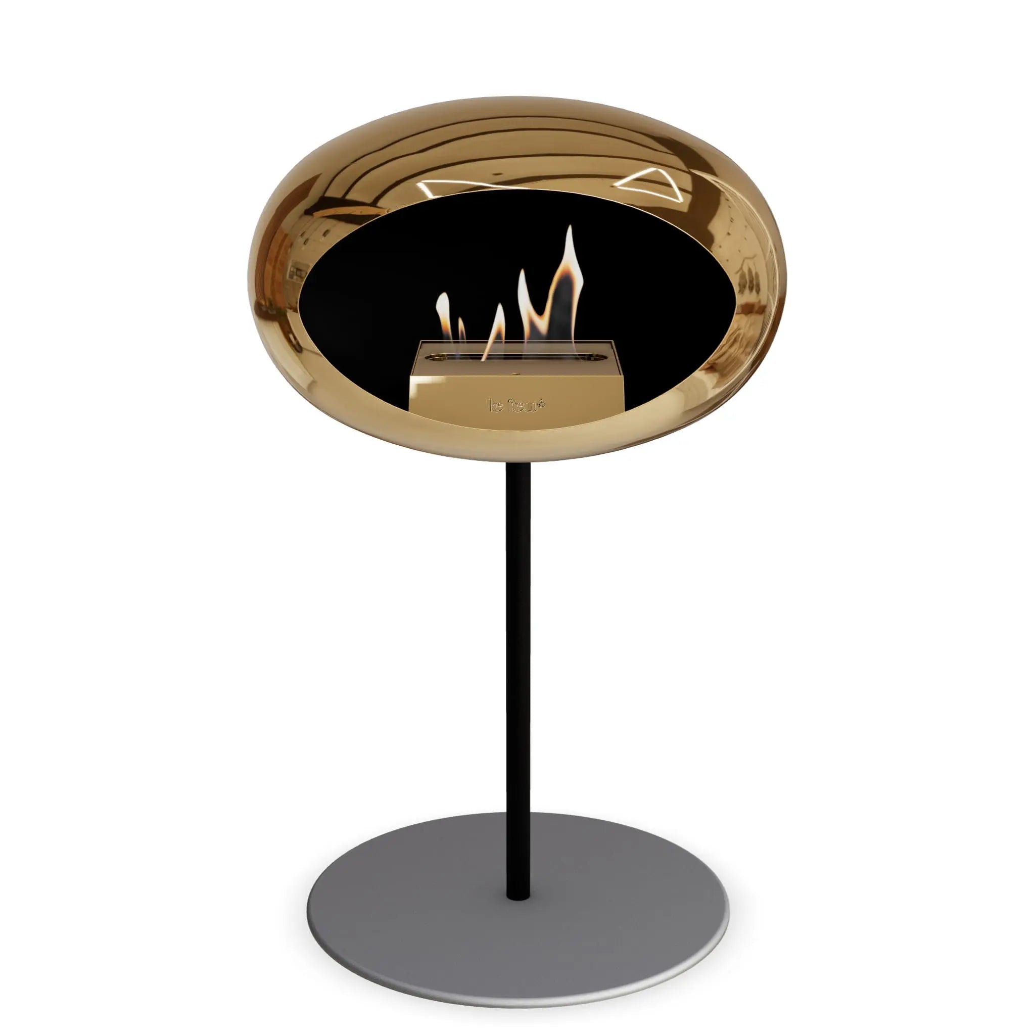 Le Feu Steel Low Dome <br>Chromed Rose Gold Le Feu