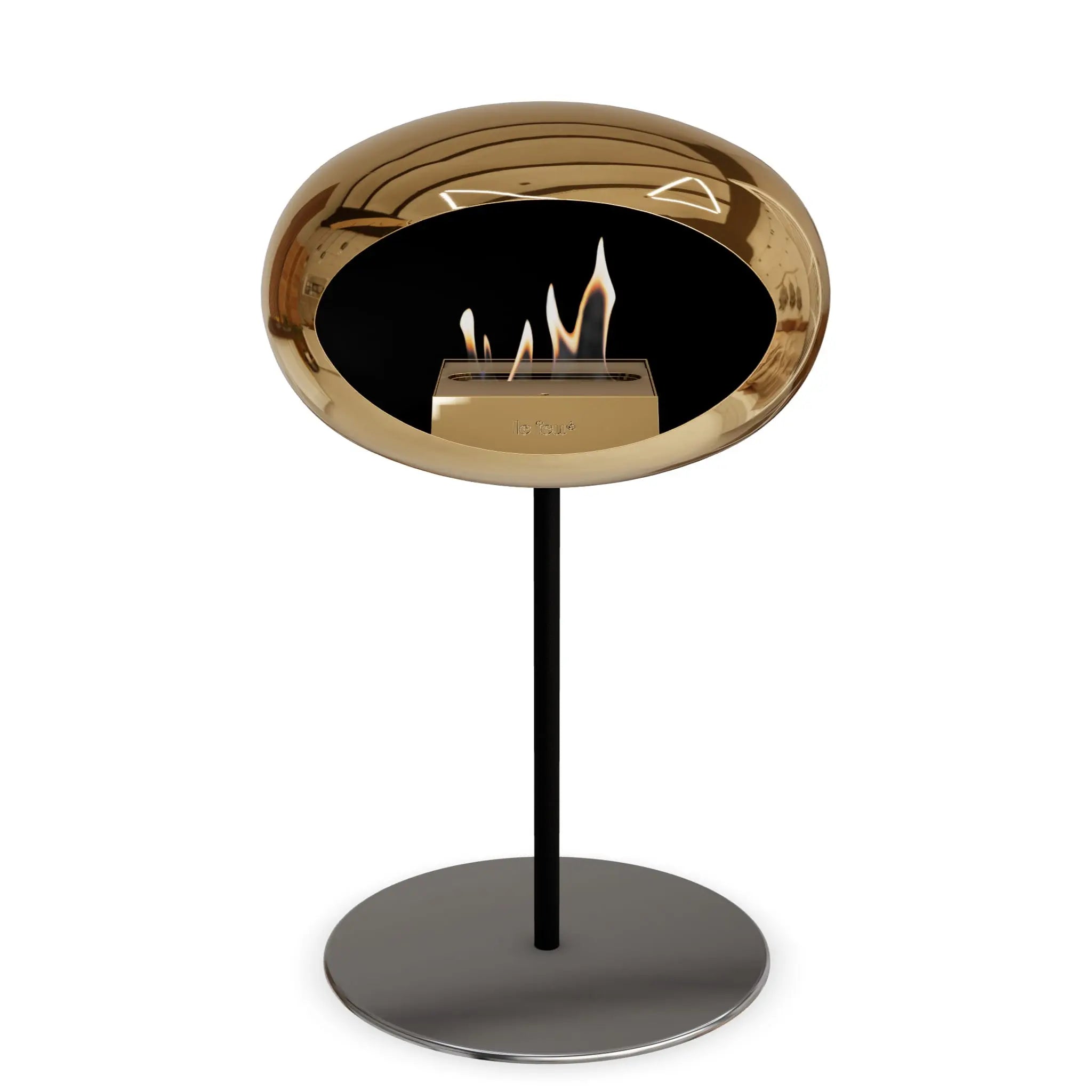 Le Feu Steel Low Dome <br>Chromed Rose Gold Le Feu