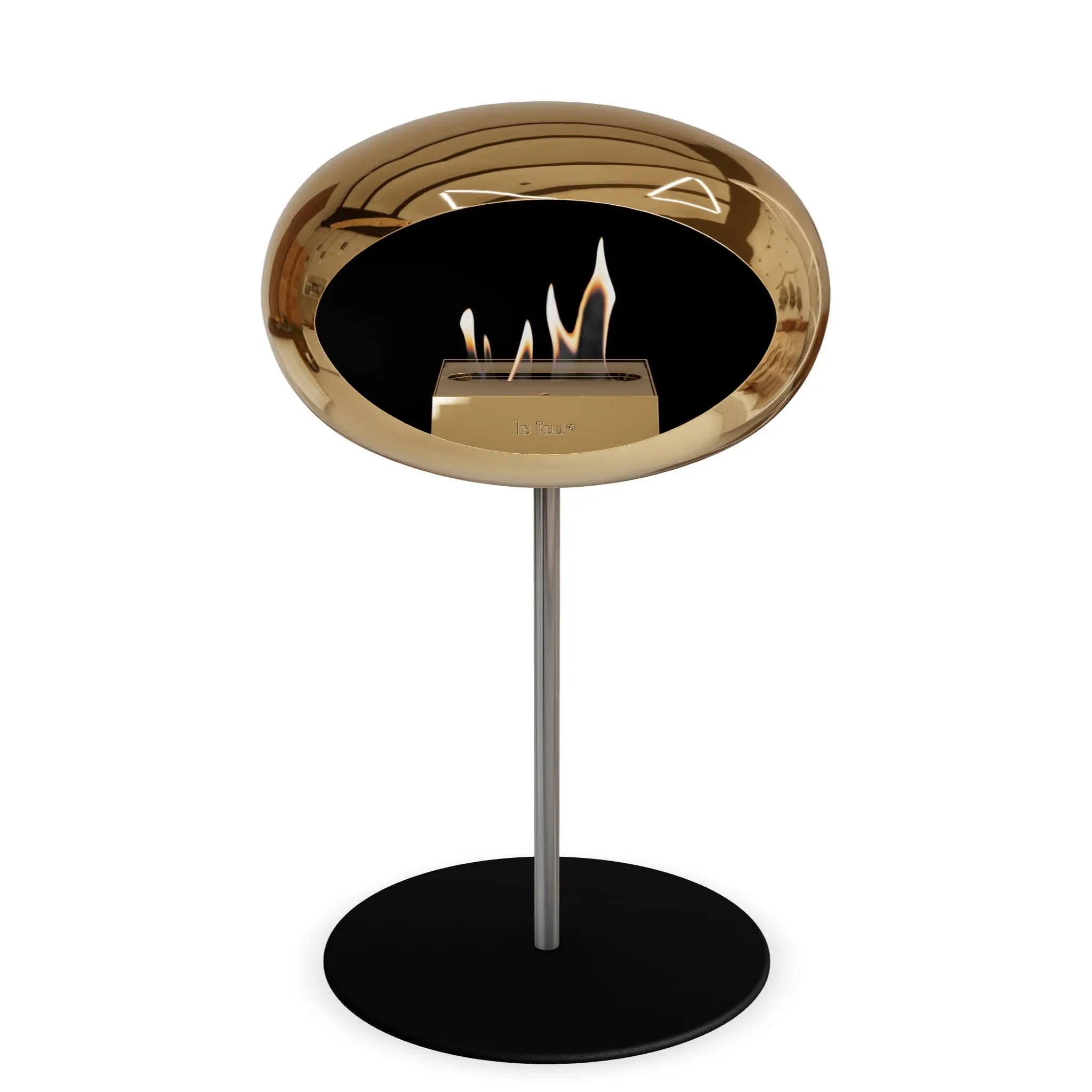 Le Feu Steel Low Dome <br>Chromed Rose Gold Le Feu