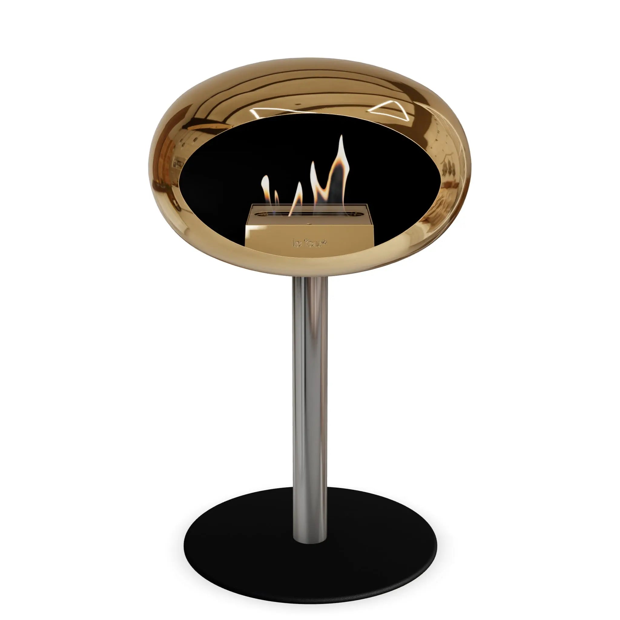 Le Feu Steel Low Dome <br>Chromed Rose Gold Le Feu