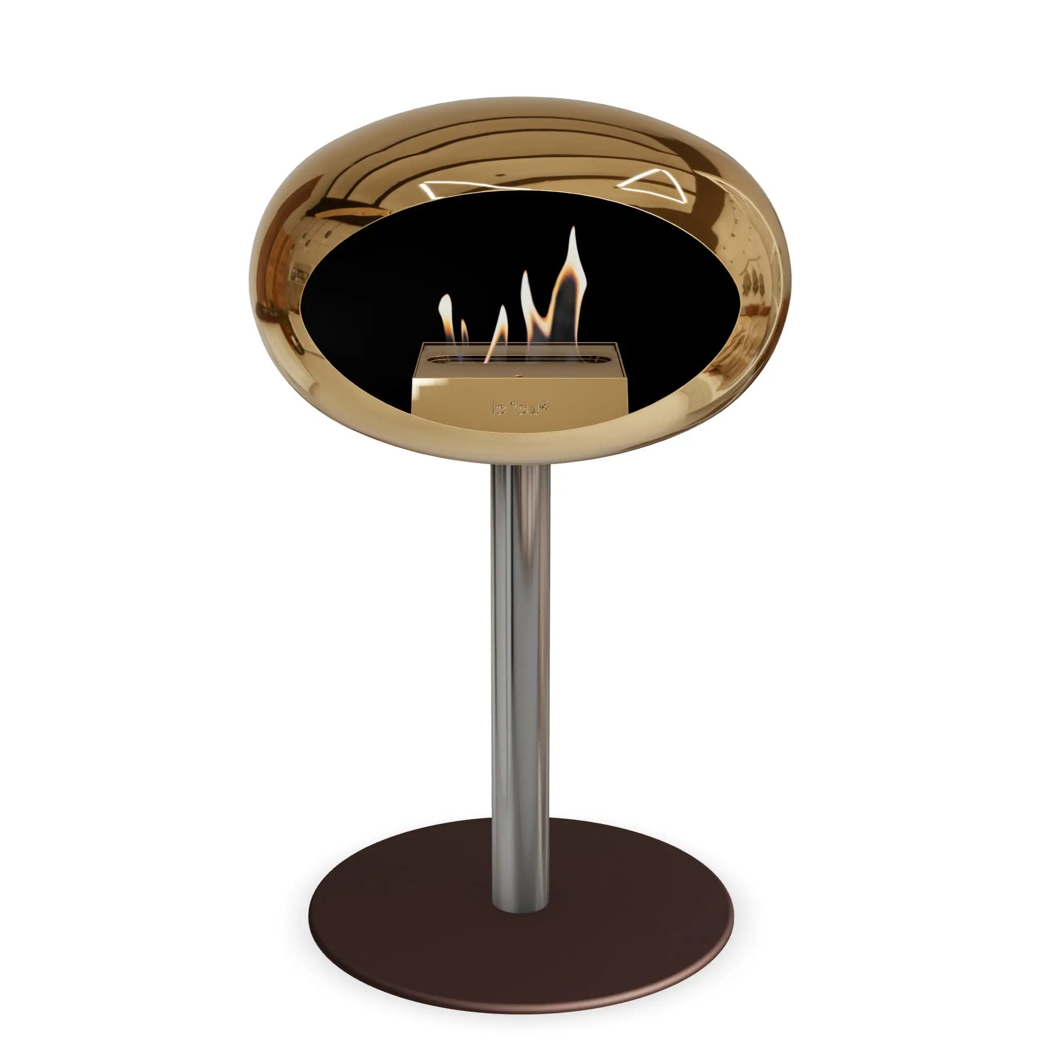 Le Feu Steel Low Dome <br>Chromed Rose Gold Le Feu