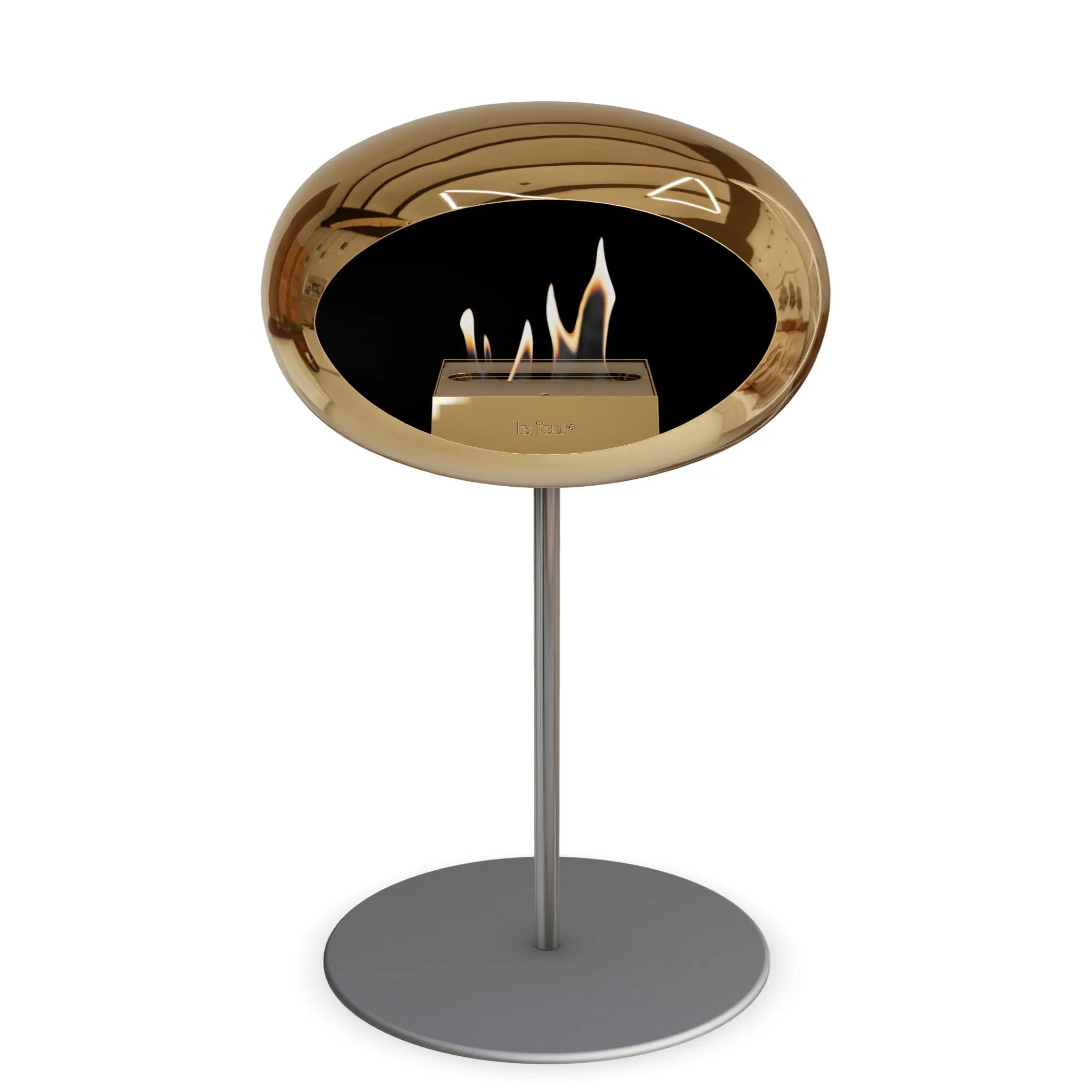 Le Feu Steel Low Dome <br>Chromed Rose Gold Le Feu