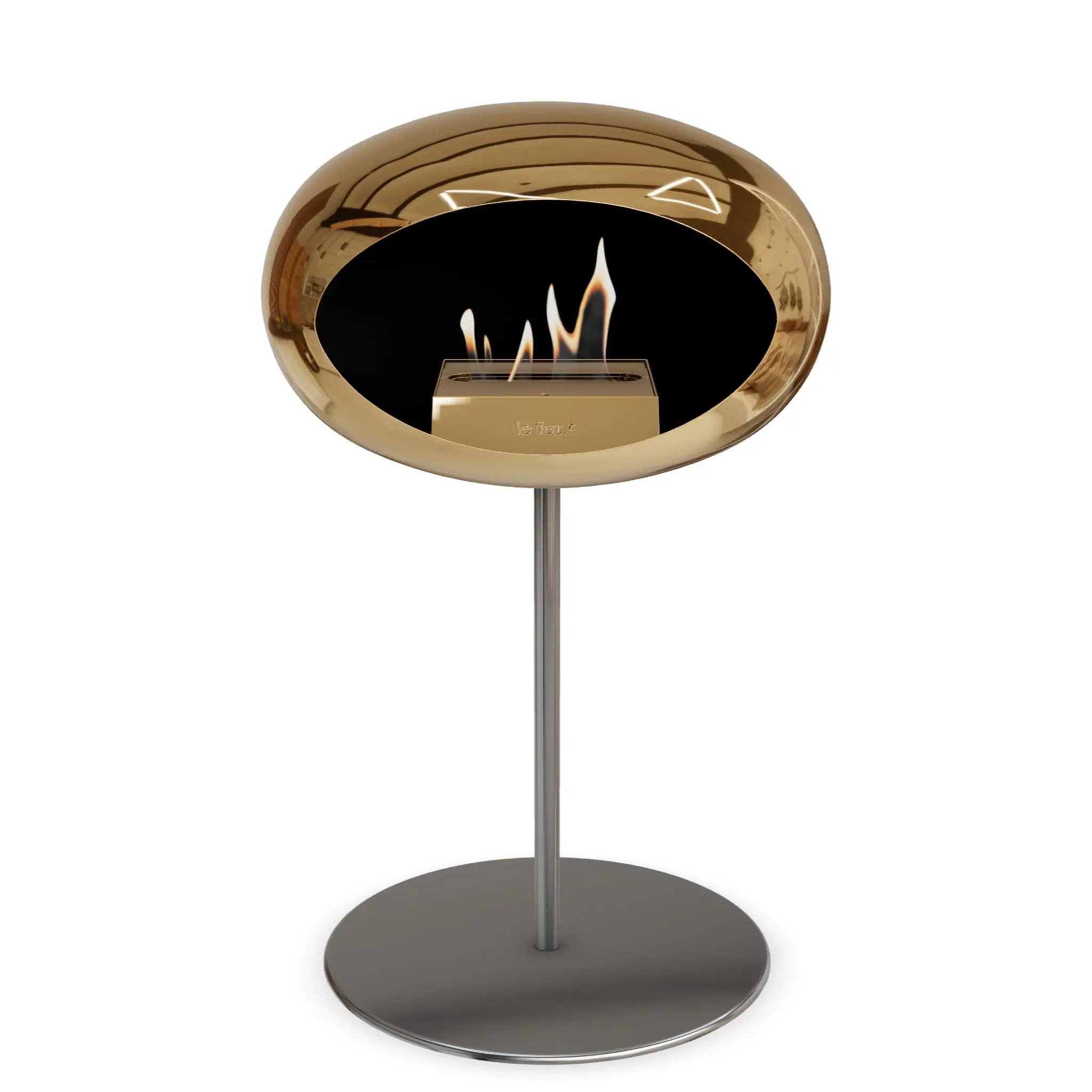 Le Feu Steel Low Dome <br>Chromed Rose Gold Le Feu
