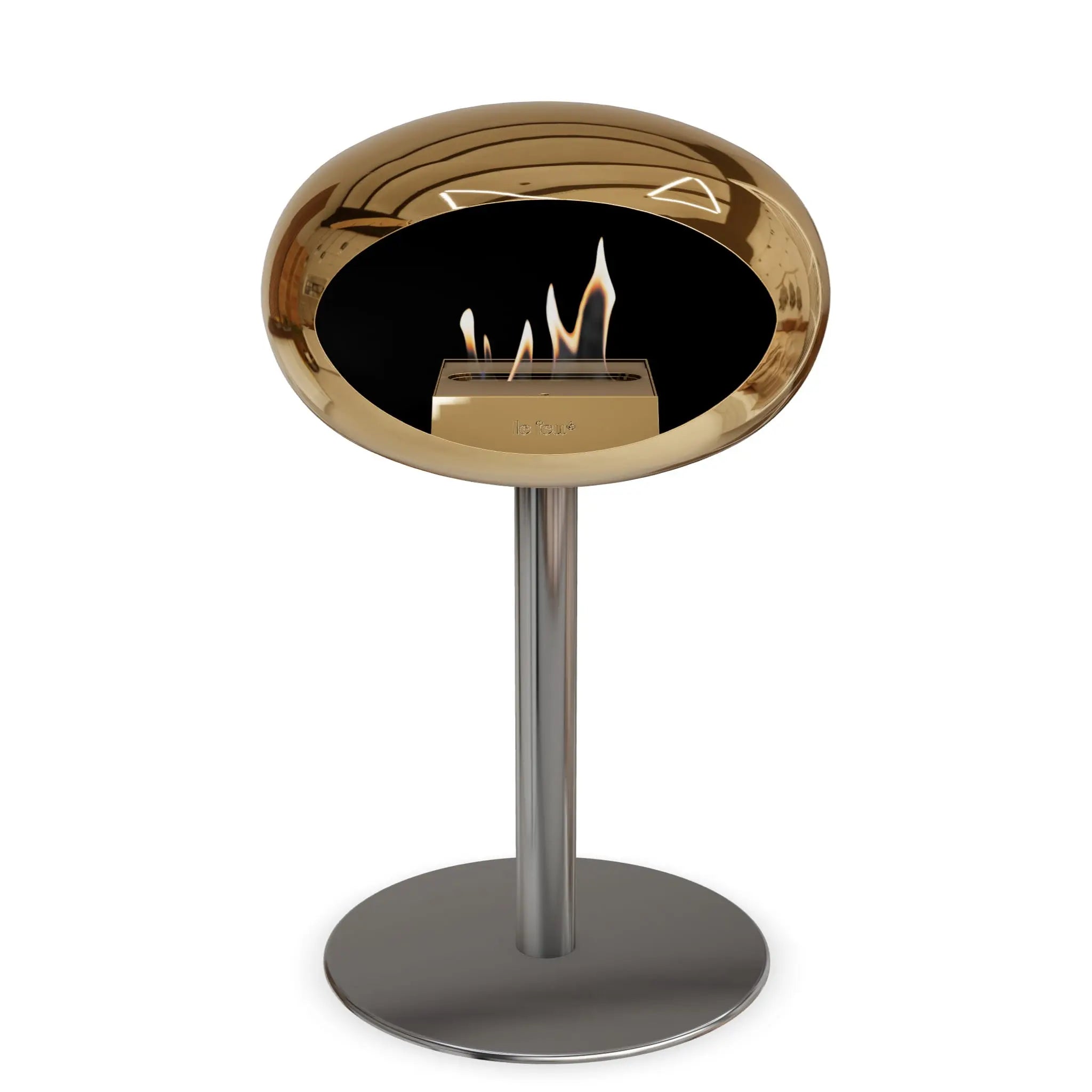 Le Feu Steel Low Dome <br>Chromed Rose Gold Le Feu