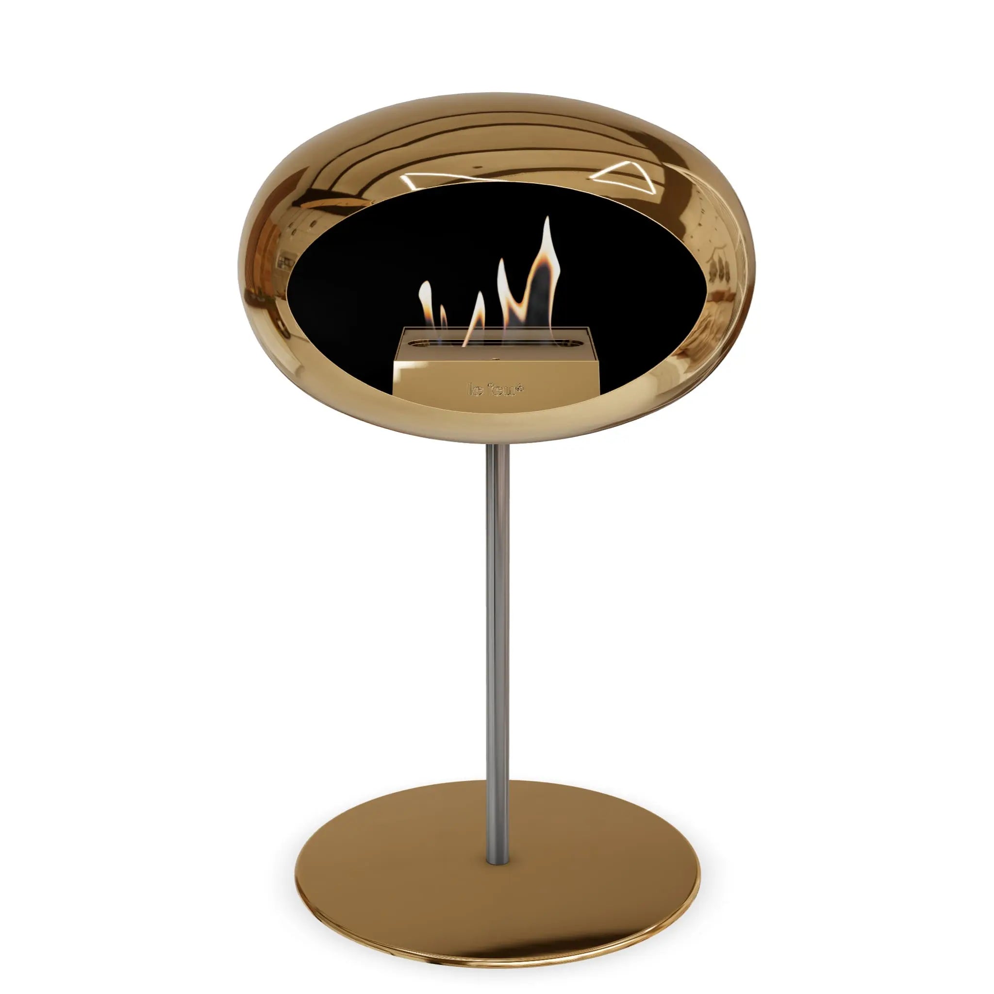 Le Feu Steel Low Dome <br>Chromed Rose Gold Le Feu