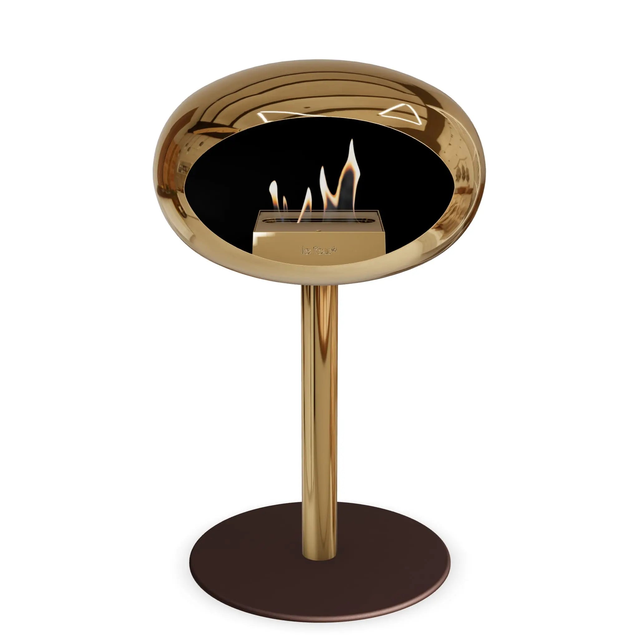 Le Feu Steel Low Dome <br>Chromed Rose Gold Le Feu