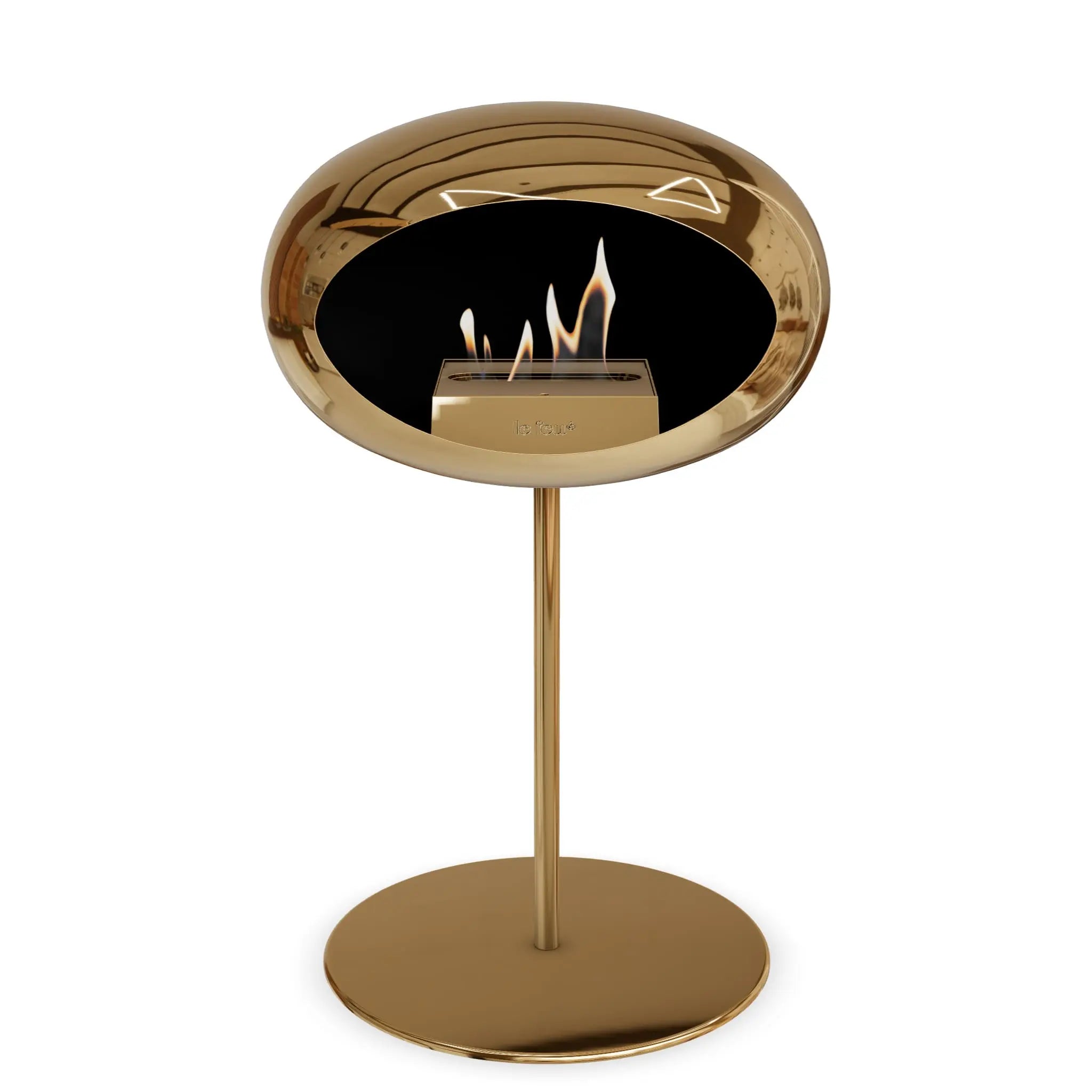 Le Feu Steel Low Dome <br>Chromed Rose Gold Le Feu