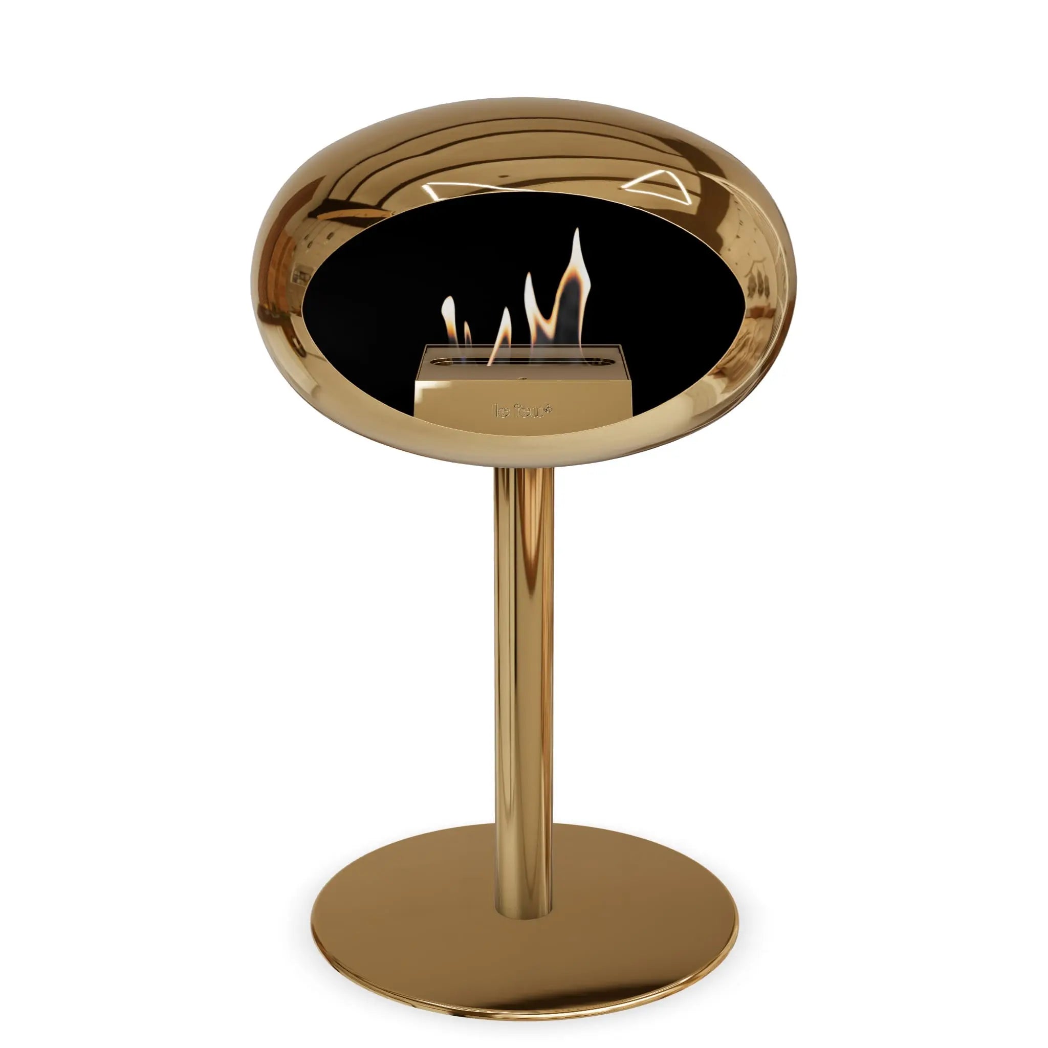 Le Feu Steel Low Dome <br>Chromed Rose Gold Le Feu