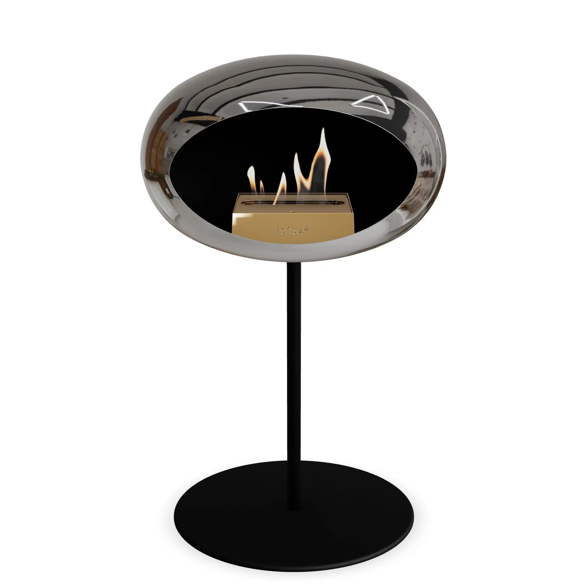 Le Feu Steel Low Dome <br>Chromed Silver Le Feu