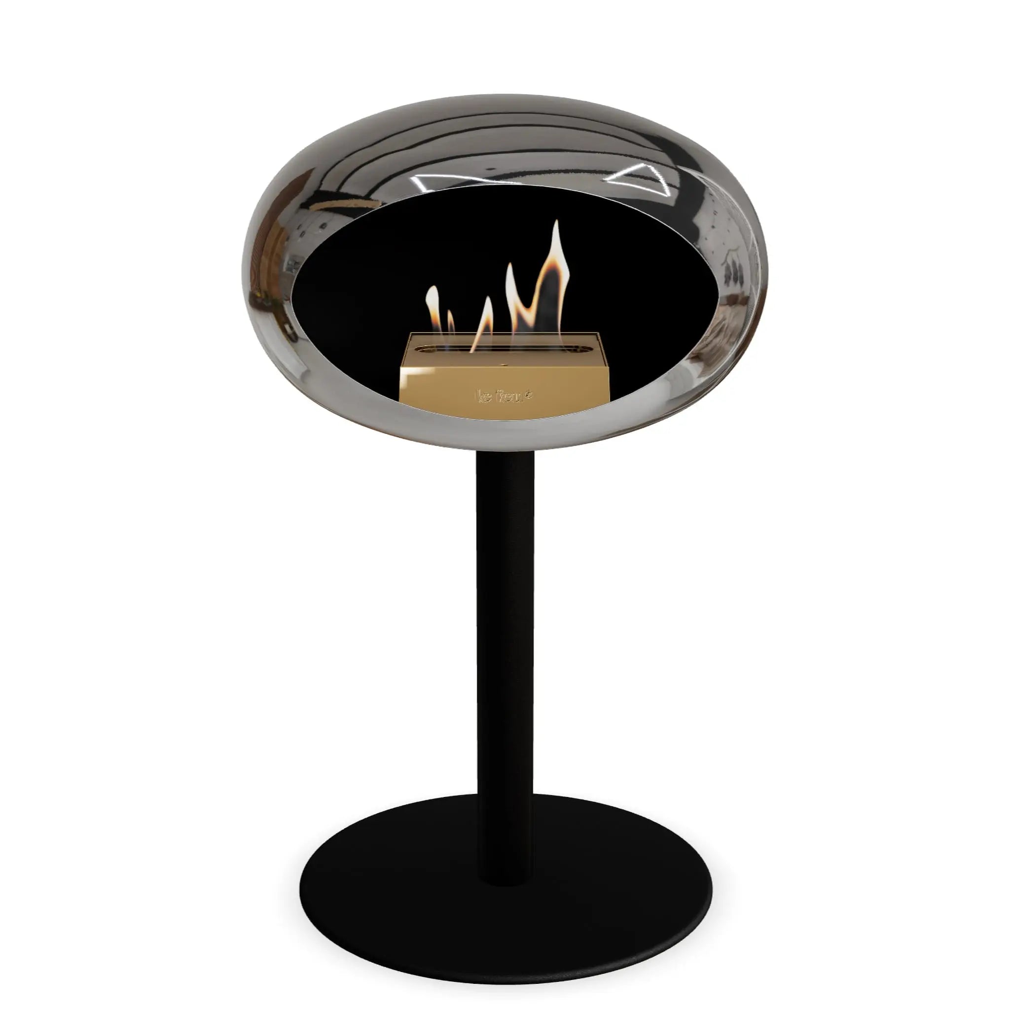 Le Feu Steel Low Dome <br>Chromed Silver Le Feu