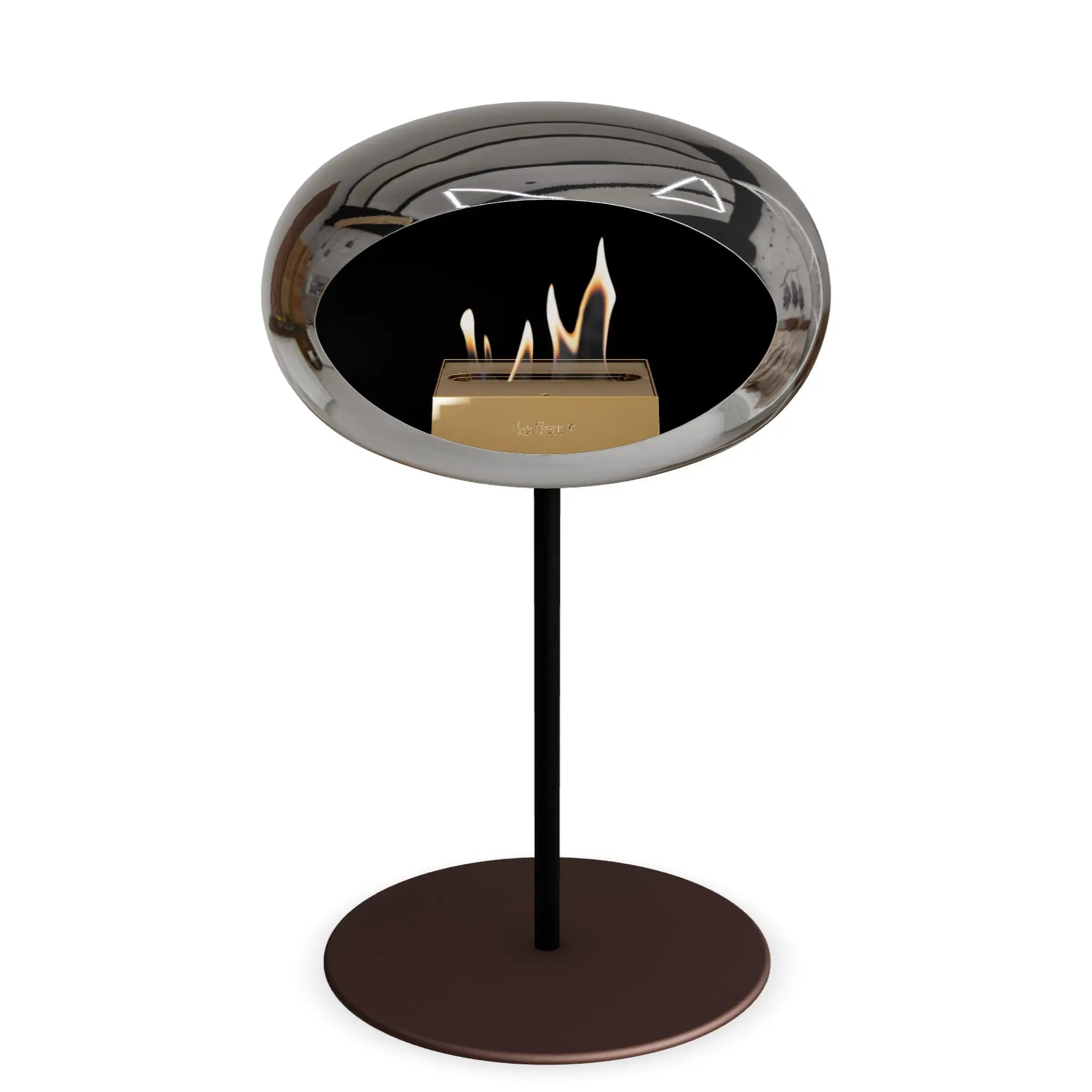 Le Feu Steel Low Dome <br>Chromed Silver Le Feu