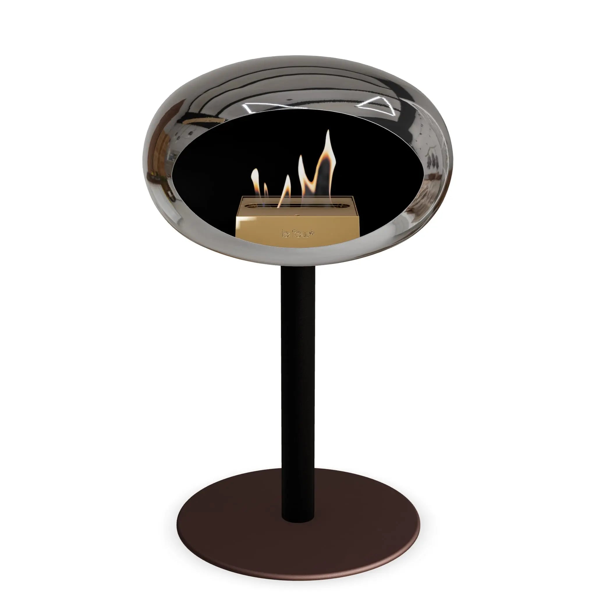 Le Feu Steel Low Dome <br>Chromed Silver Le Feu