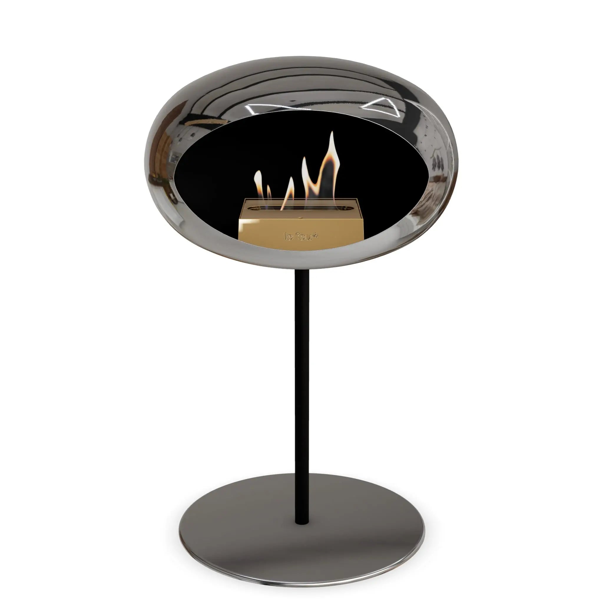 Le Feu Steel Low Dome <br>Chromed Silver Le Feu