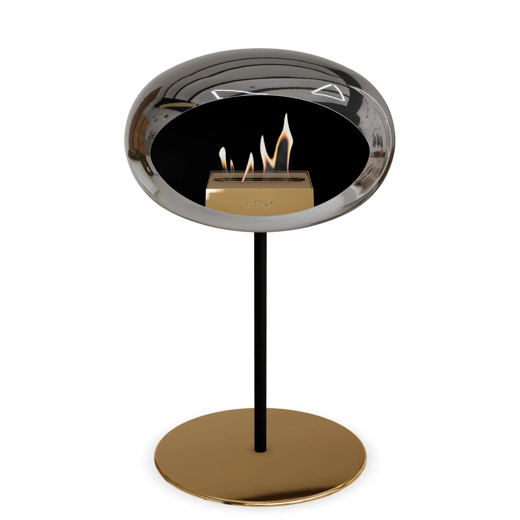 Le Feu Steel Low Dome <br>Chromed Silver Le Feu
